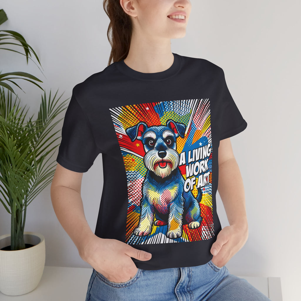 Schnauzer T Shirt | Living Work of Art Collection | Pop Art