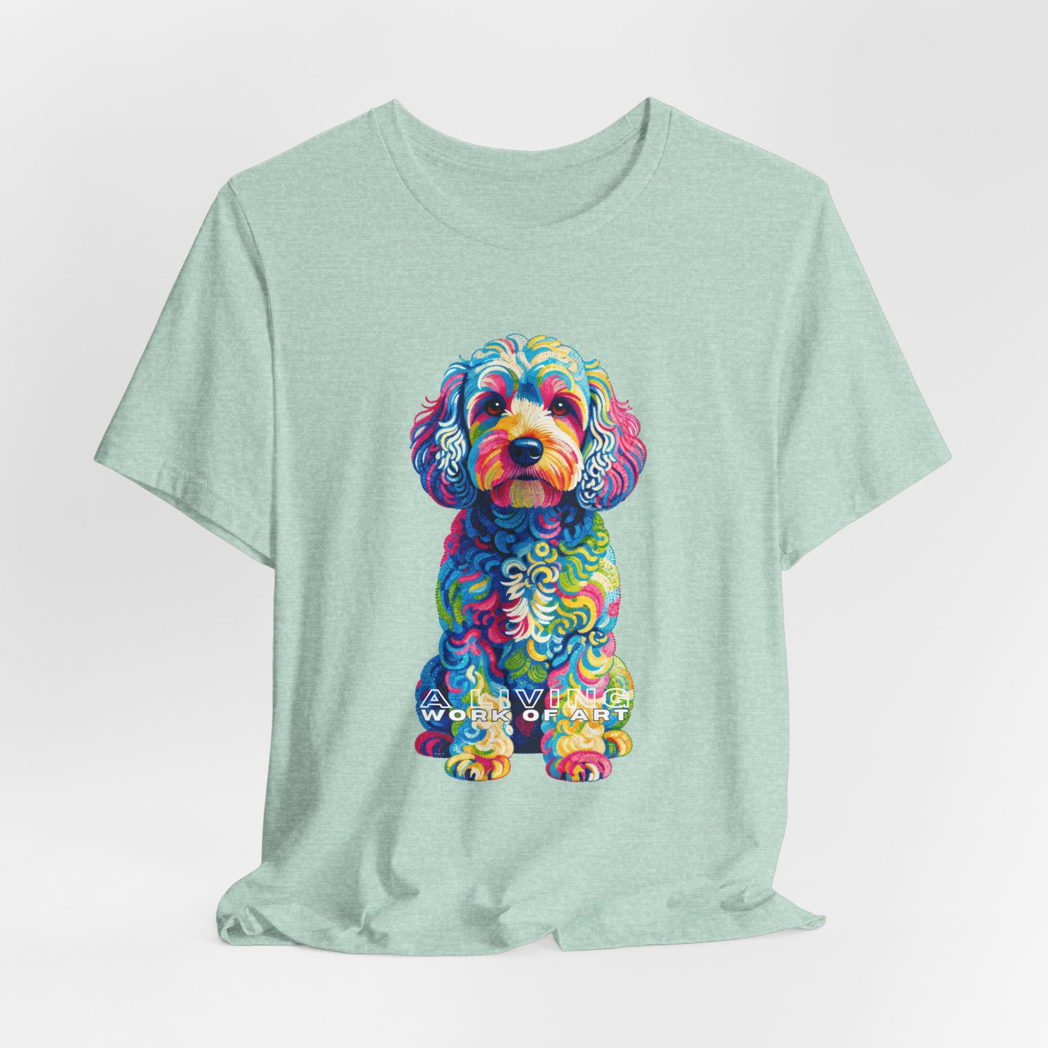 Cockapoo T Shirt | Living Work of Art Collection | Pointillism Style