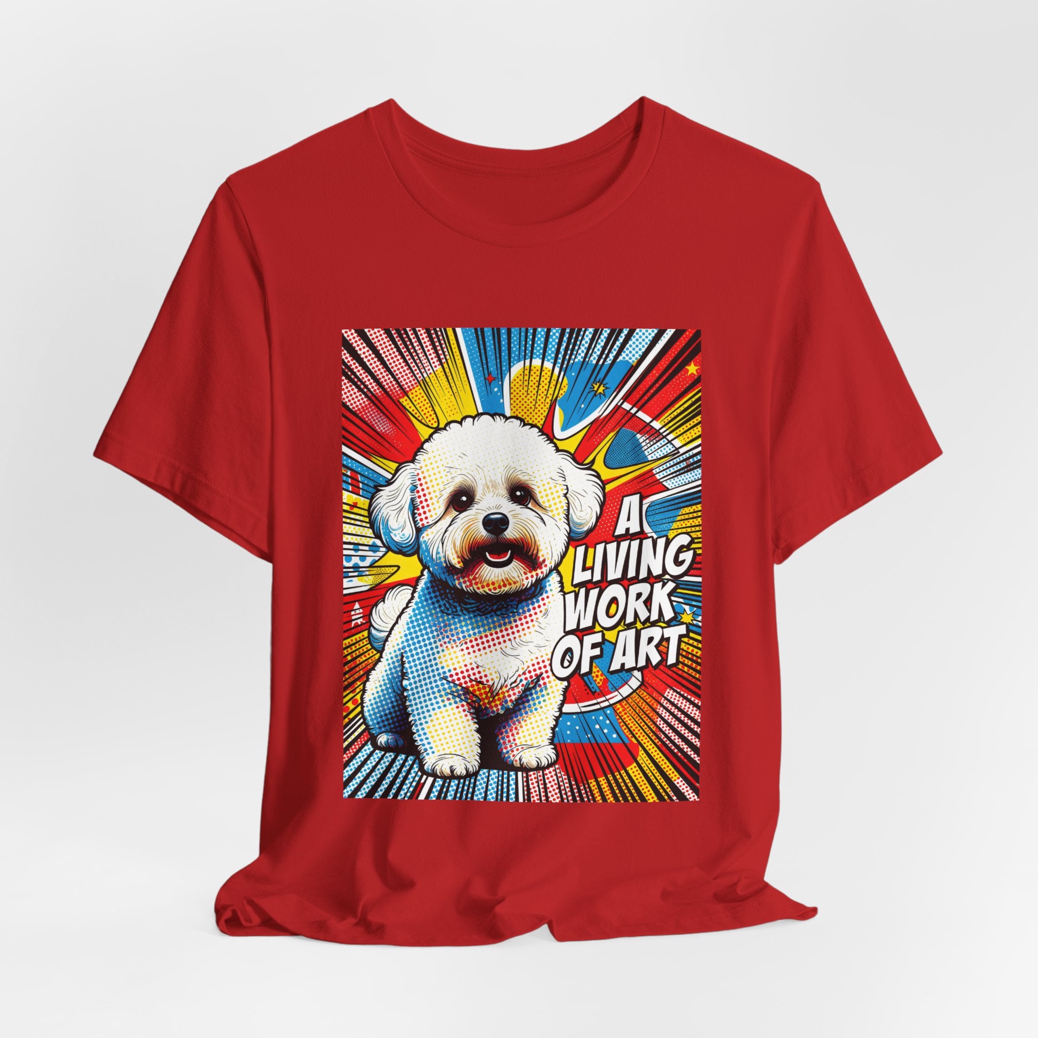 Bichon Frise T Shirt | Living Work of Art Collection | Pop Art