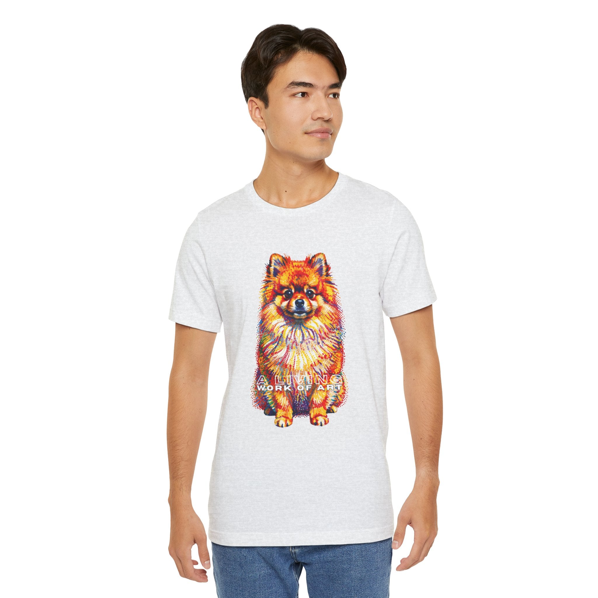 Pomeranian T Shirt | Living Work of Art Collection | Pointillism Style