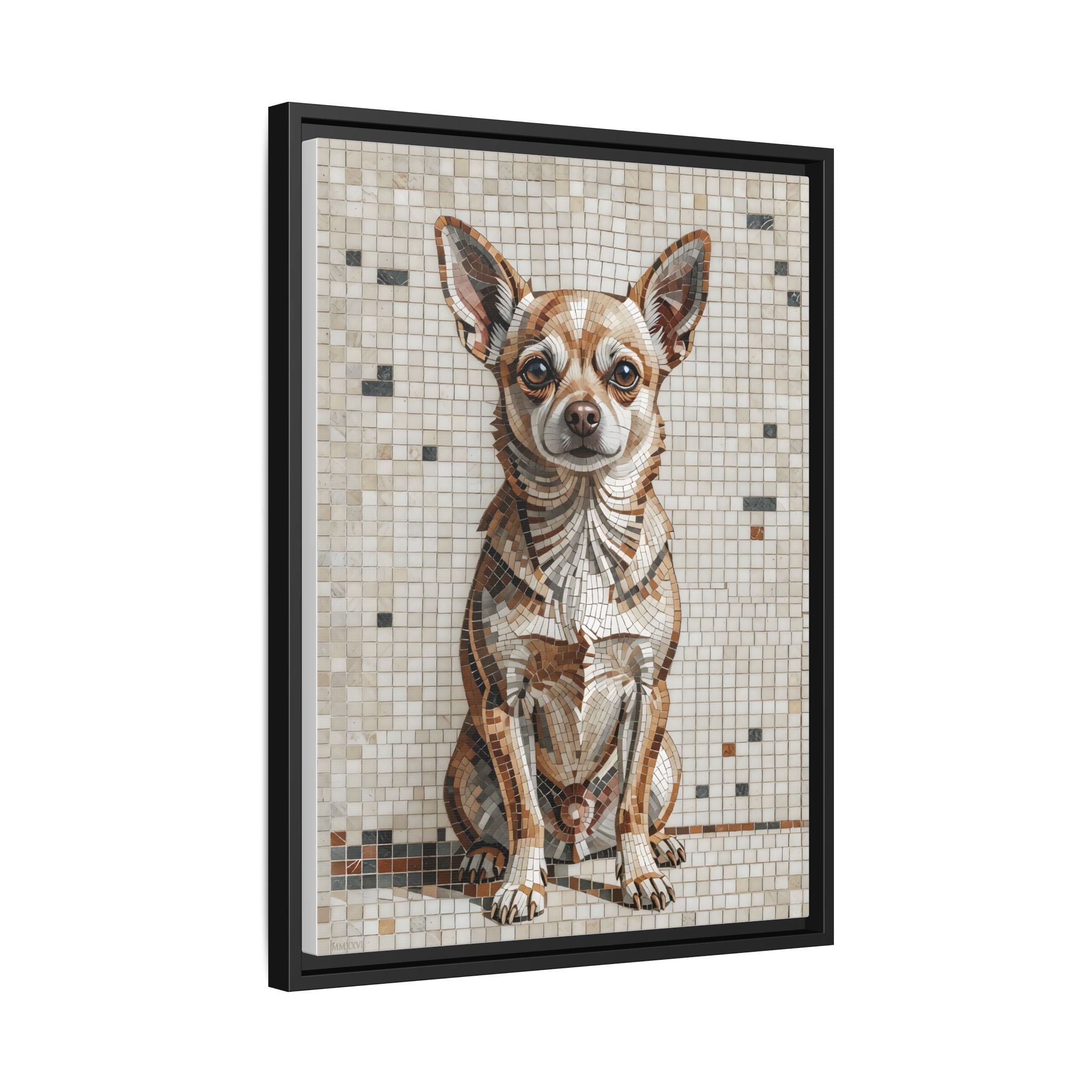 Chihuahua Canvas Wall Art | Living Work of Art Collection | Mosaic Style Print