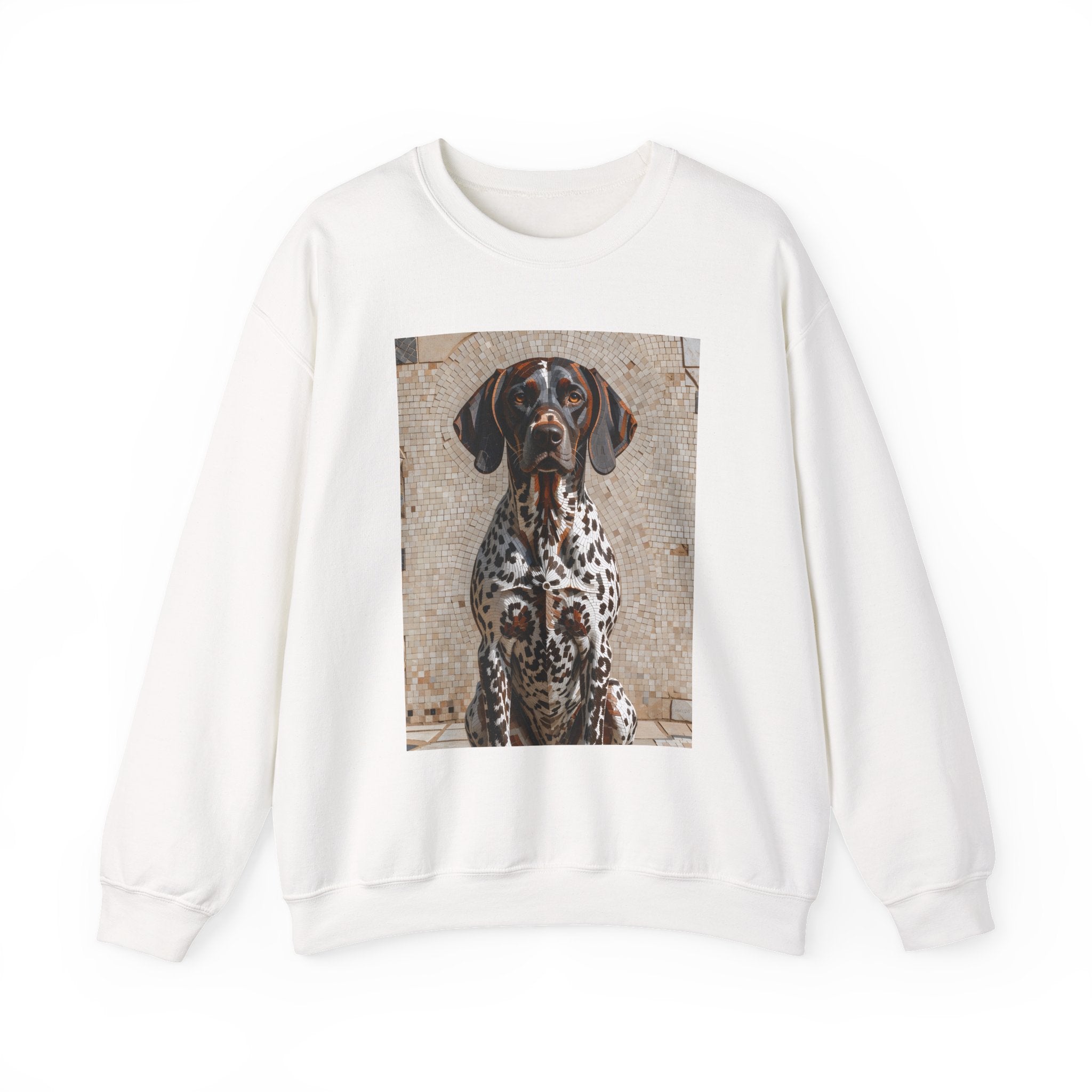German Shorthaired Pointer Sweatshirt | Living Work of Art Collection | Mosaic Style