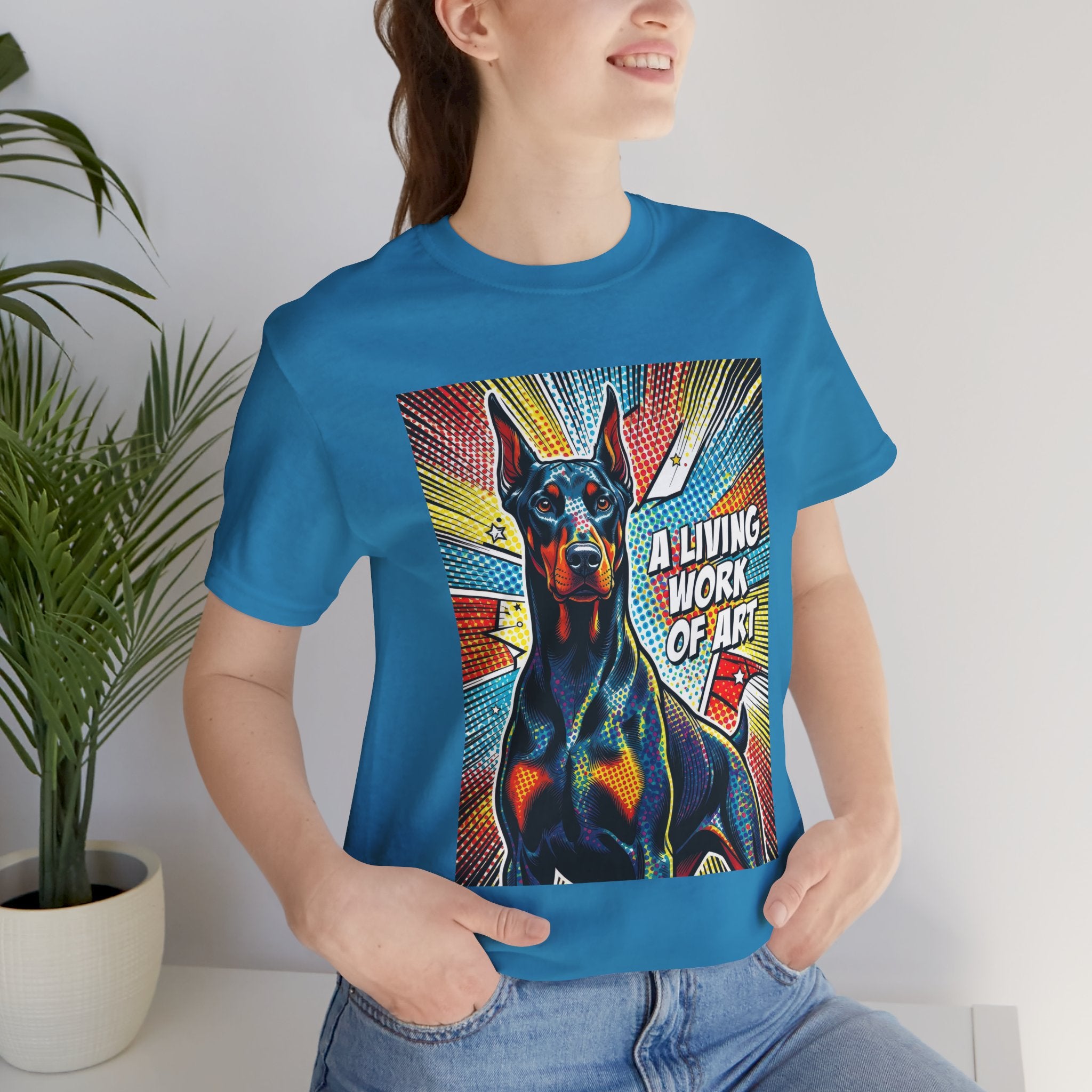 Doberman Pinscher T Shirt | Living Work of Art Collection | Pop Art