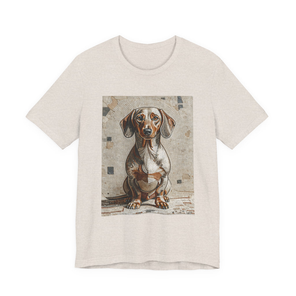 Dachshund T Shirt | Living Work of Art Collection | Mosaic Style