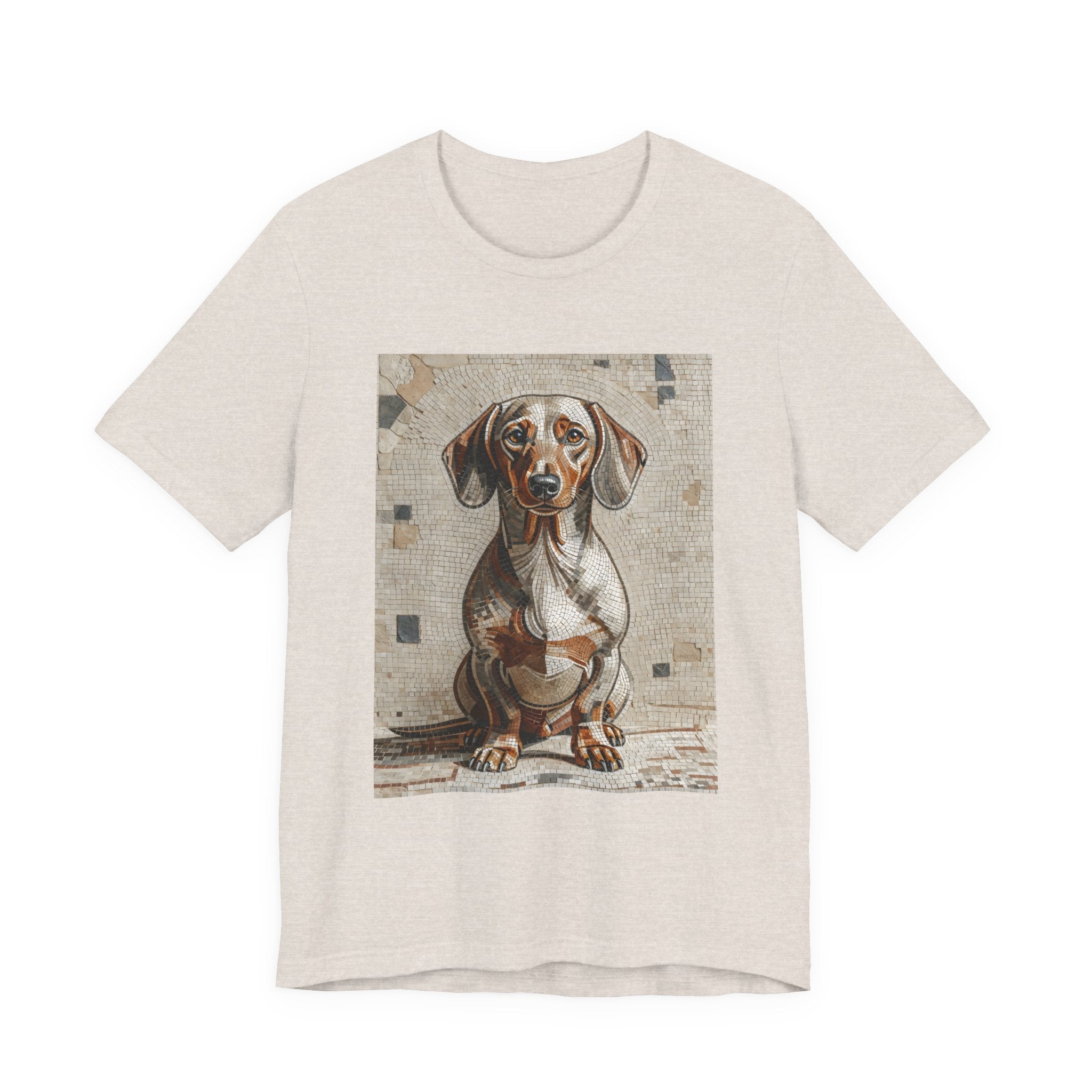Dachshund T Shirt | Living Work of Art Collection | Mosaic Style
