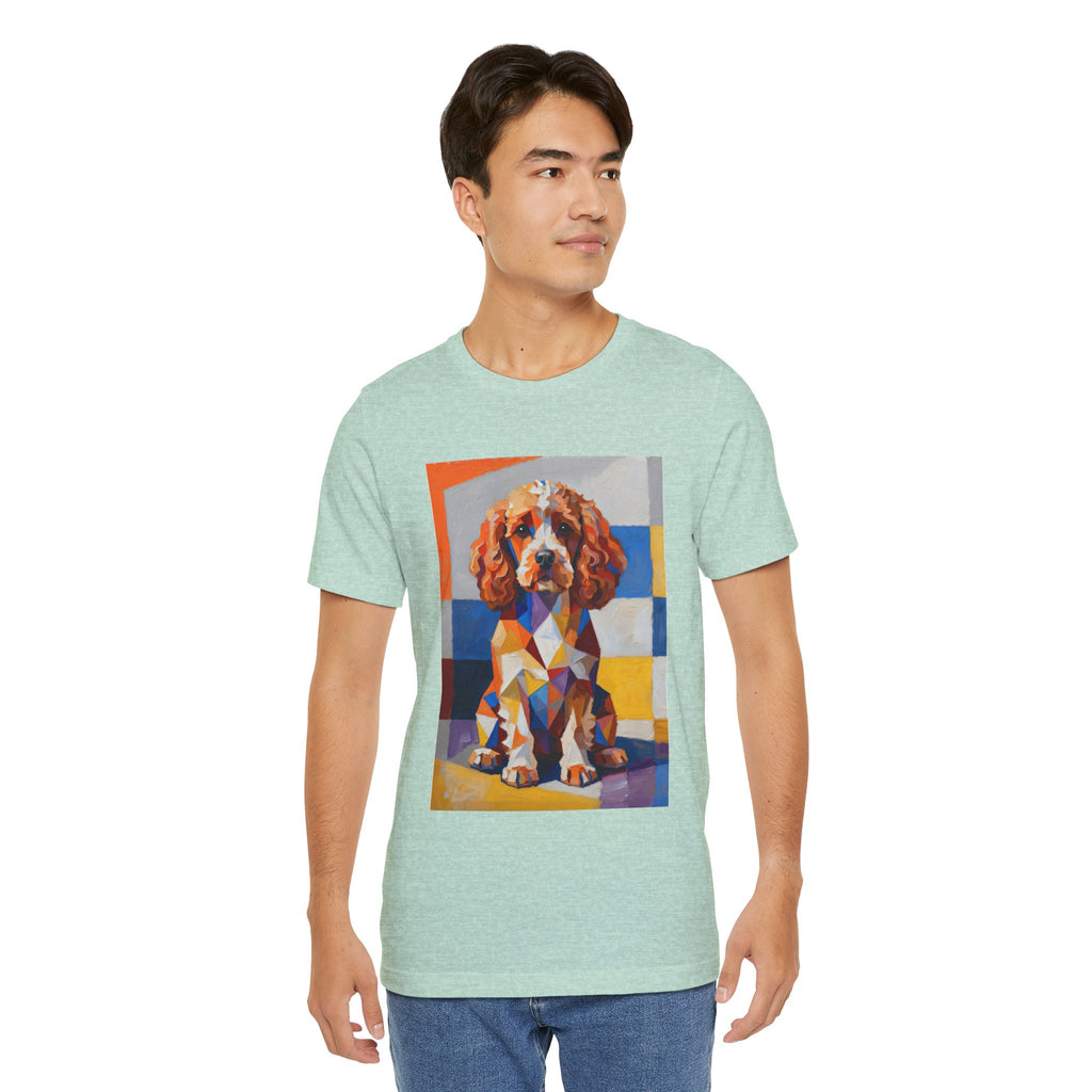 Cavapoo T Shirt | Living Work of Art Collection | Cubist Style