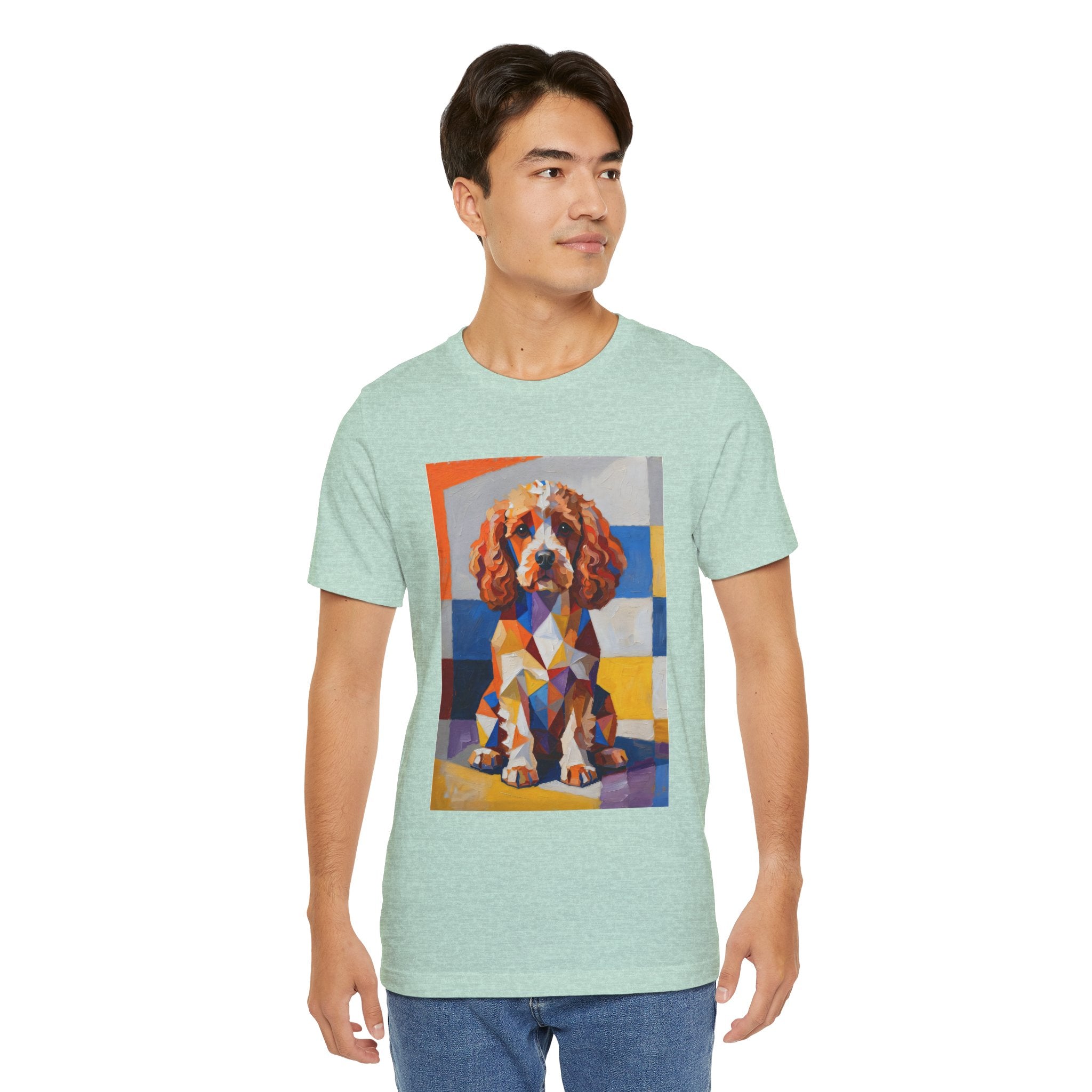 Cavapoo T Shirt | Living Work of Art Collection | Cubist Style