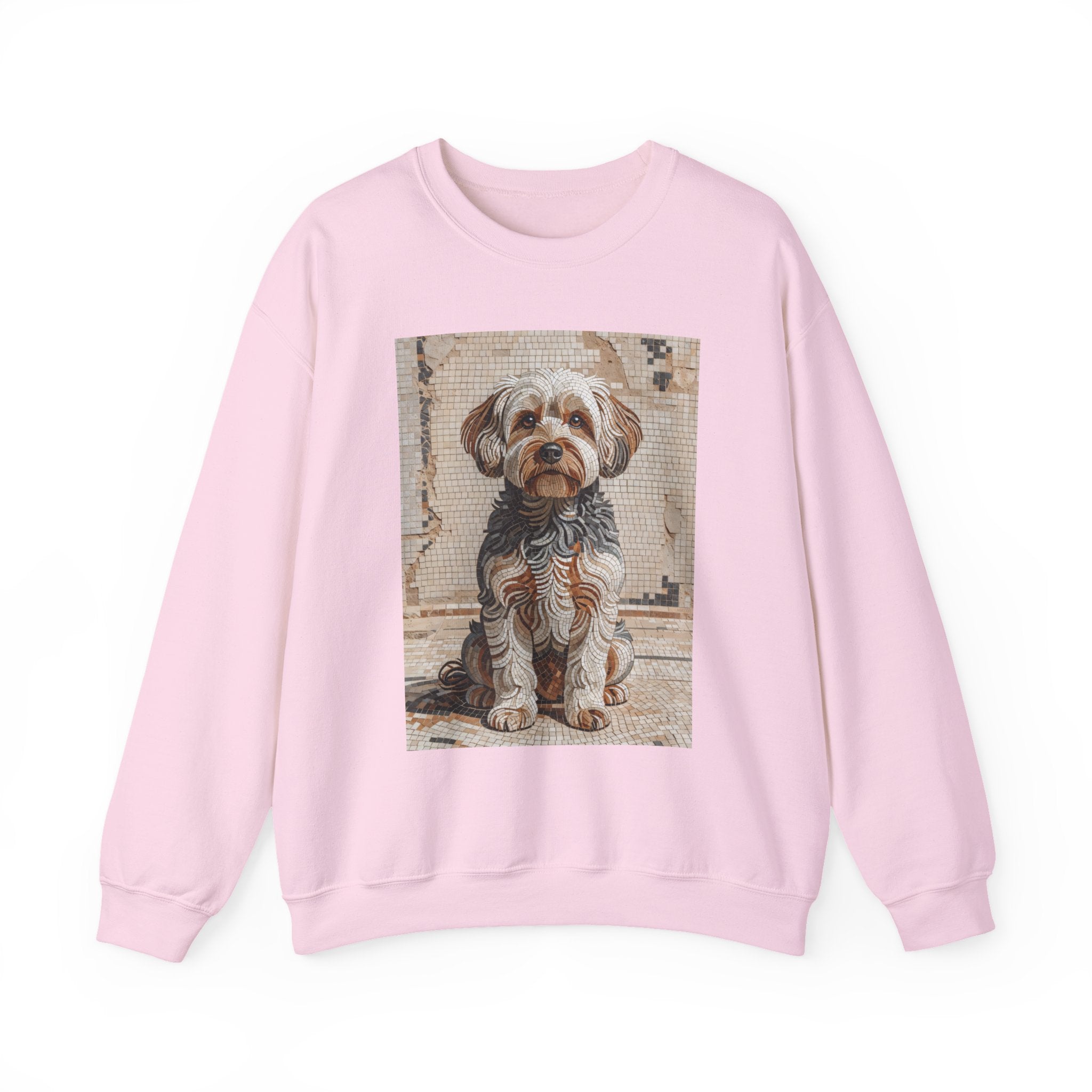 Yorkipoo Sweatshirt | Living Work of Art Collection | Mosaic Style