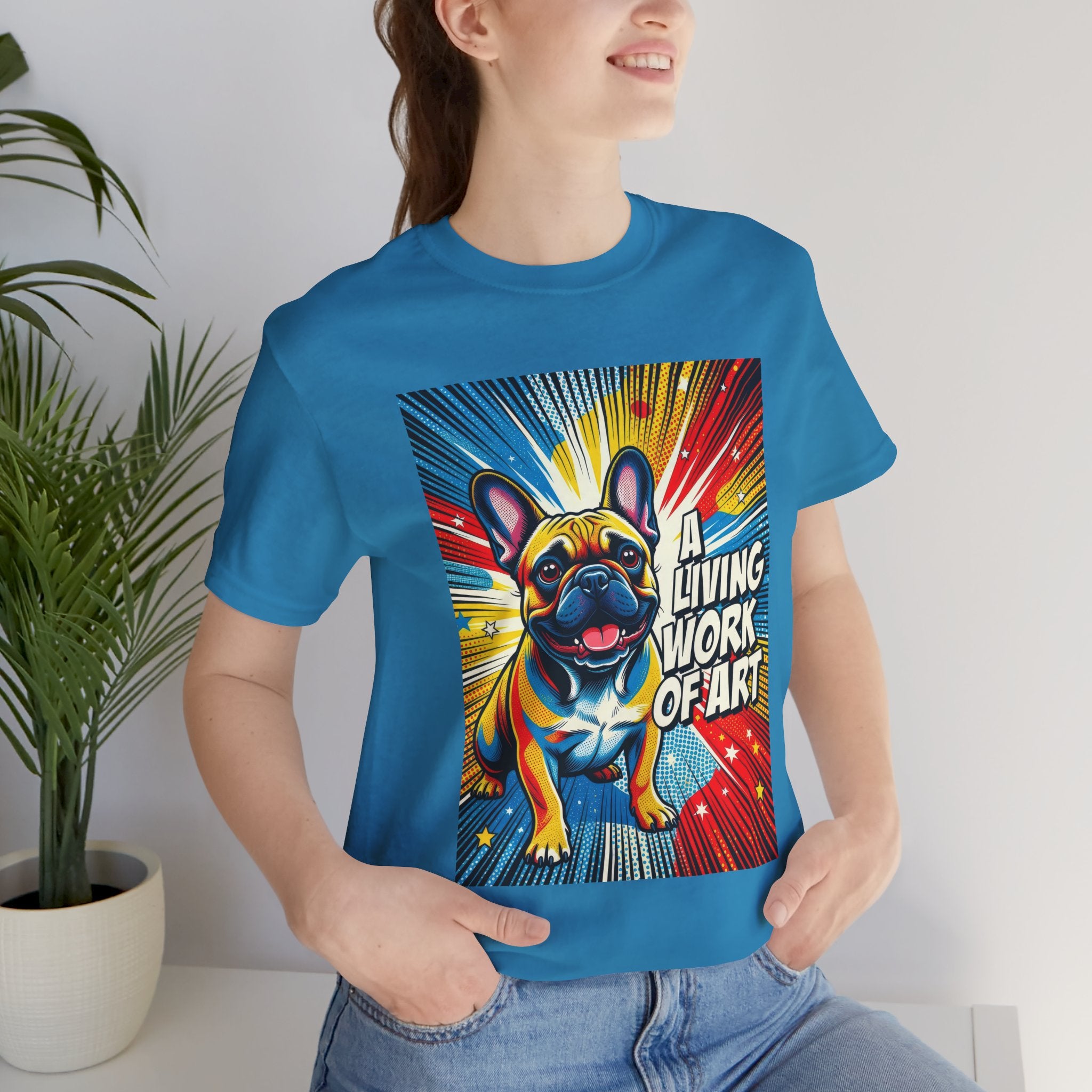 French Bulldog T Shirt | Living Work of Art Collection | Pop Art