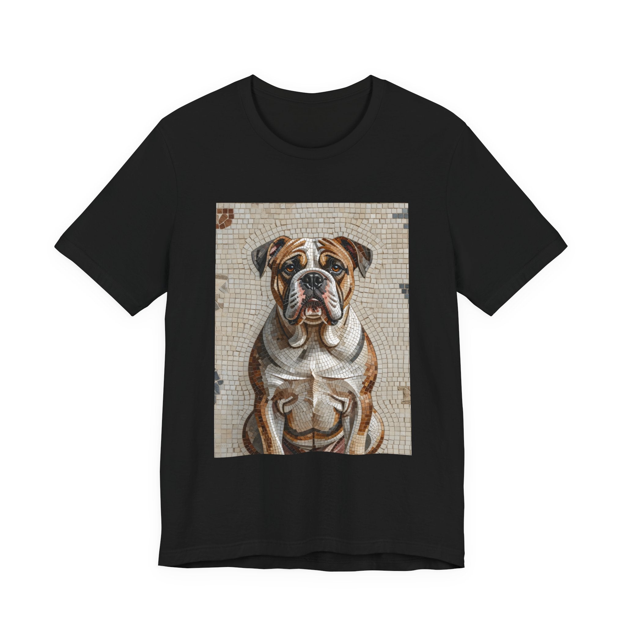 Bulldog T Shirt | Living Work of Art Collection | Mosaic Style