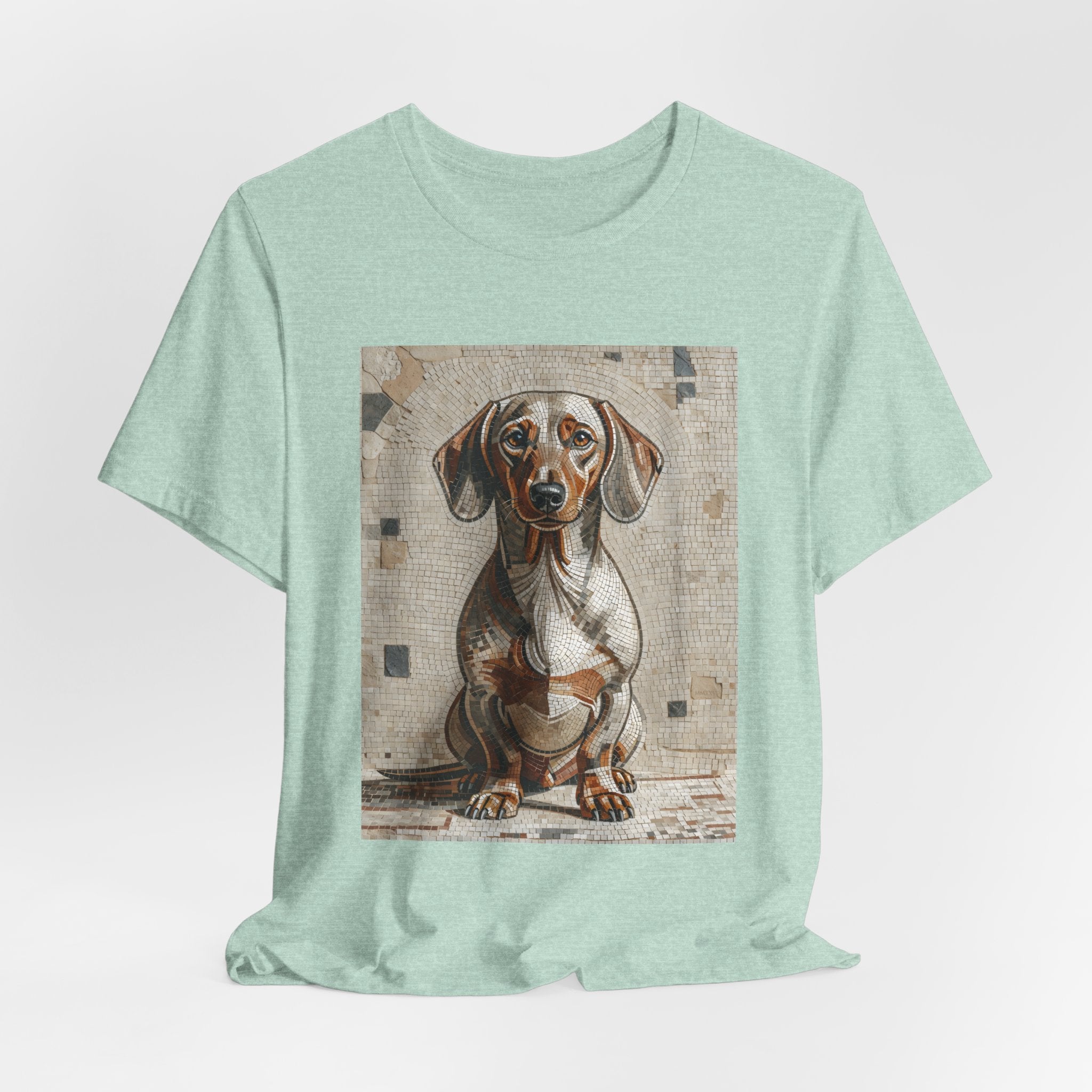 Dachshund T Shirt | Living Work of Art Collection | Mosaic Style