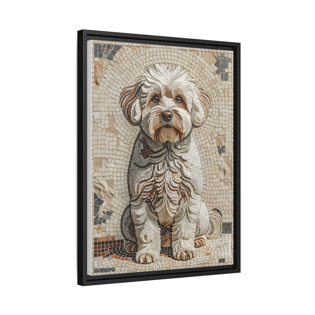 Bichon Frise Canvas Wall Art | Living Work of Art Collection | Mosaic Style Print