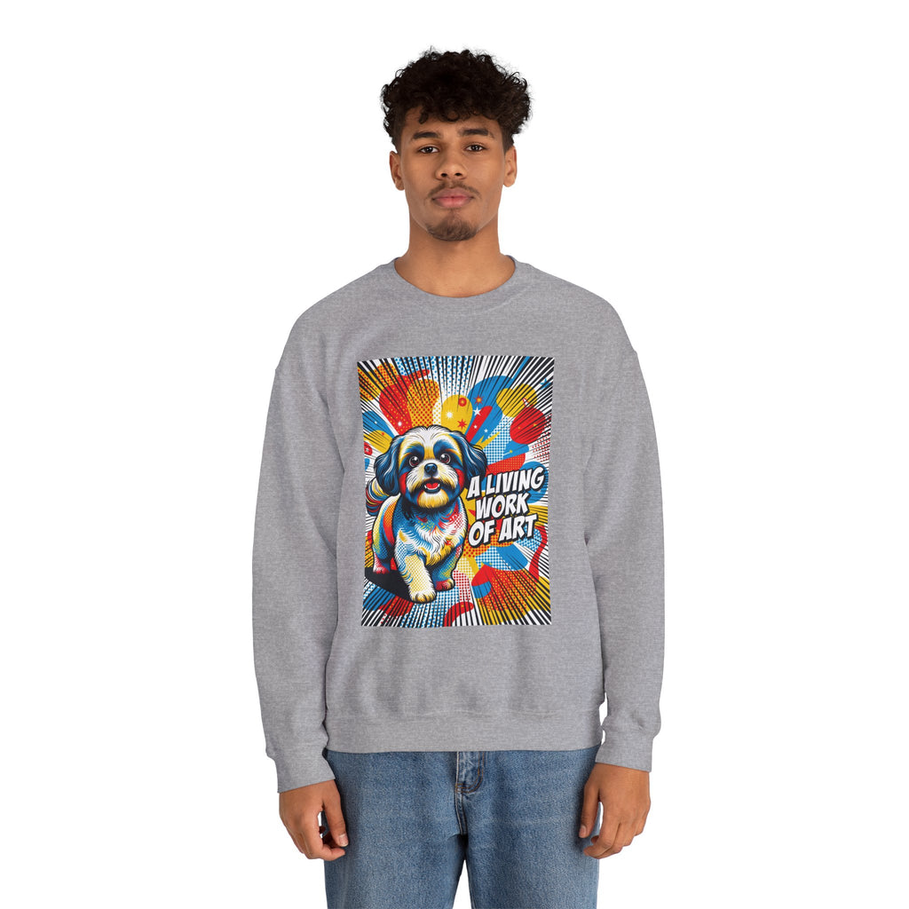 Shih Tzu Sweatshirt | Living Work of Art Collection | Pop Art