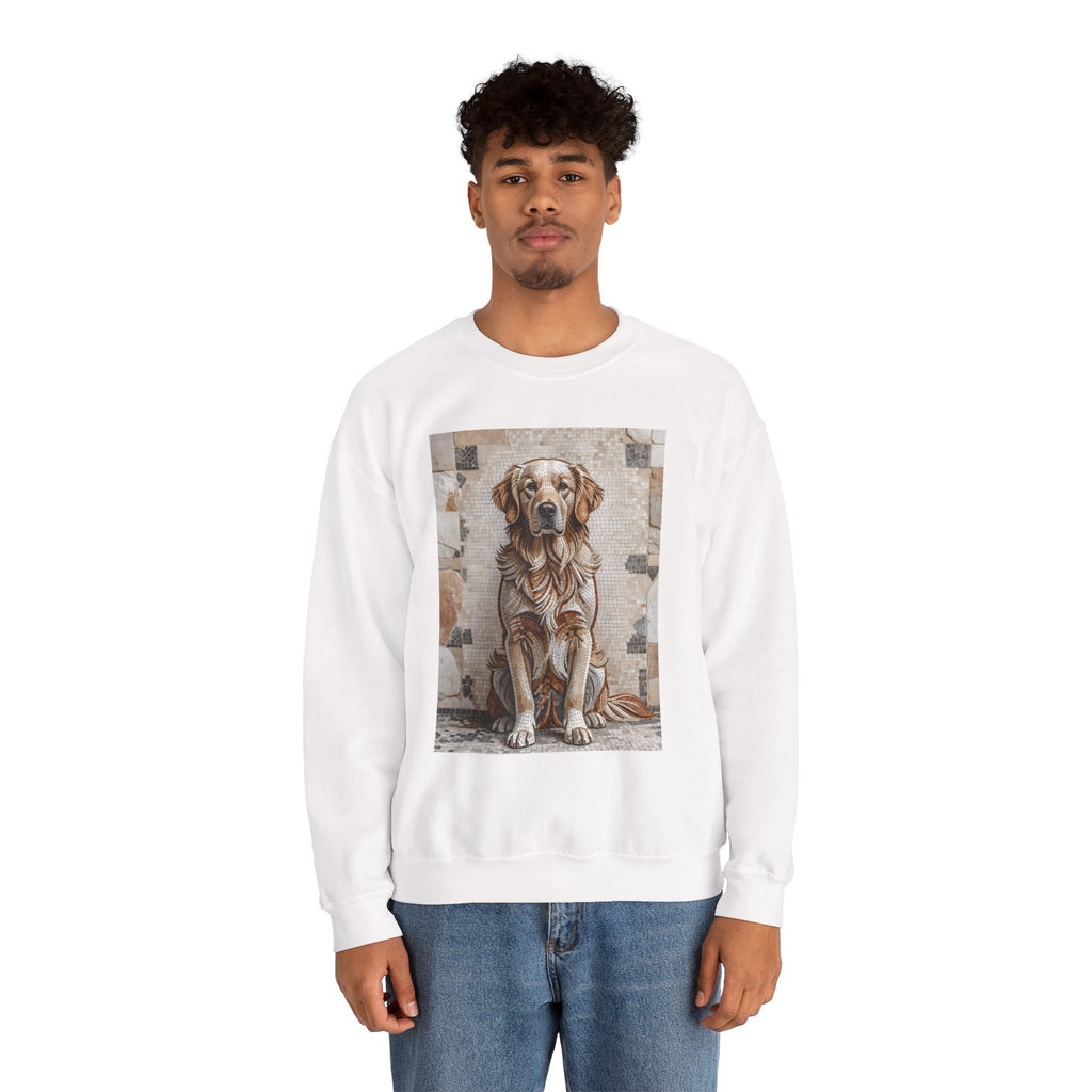 Golden Retriever Sweatshirt | Living Work of Art Collection | Mosaic Style