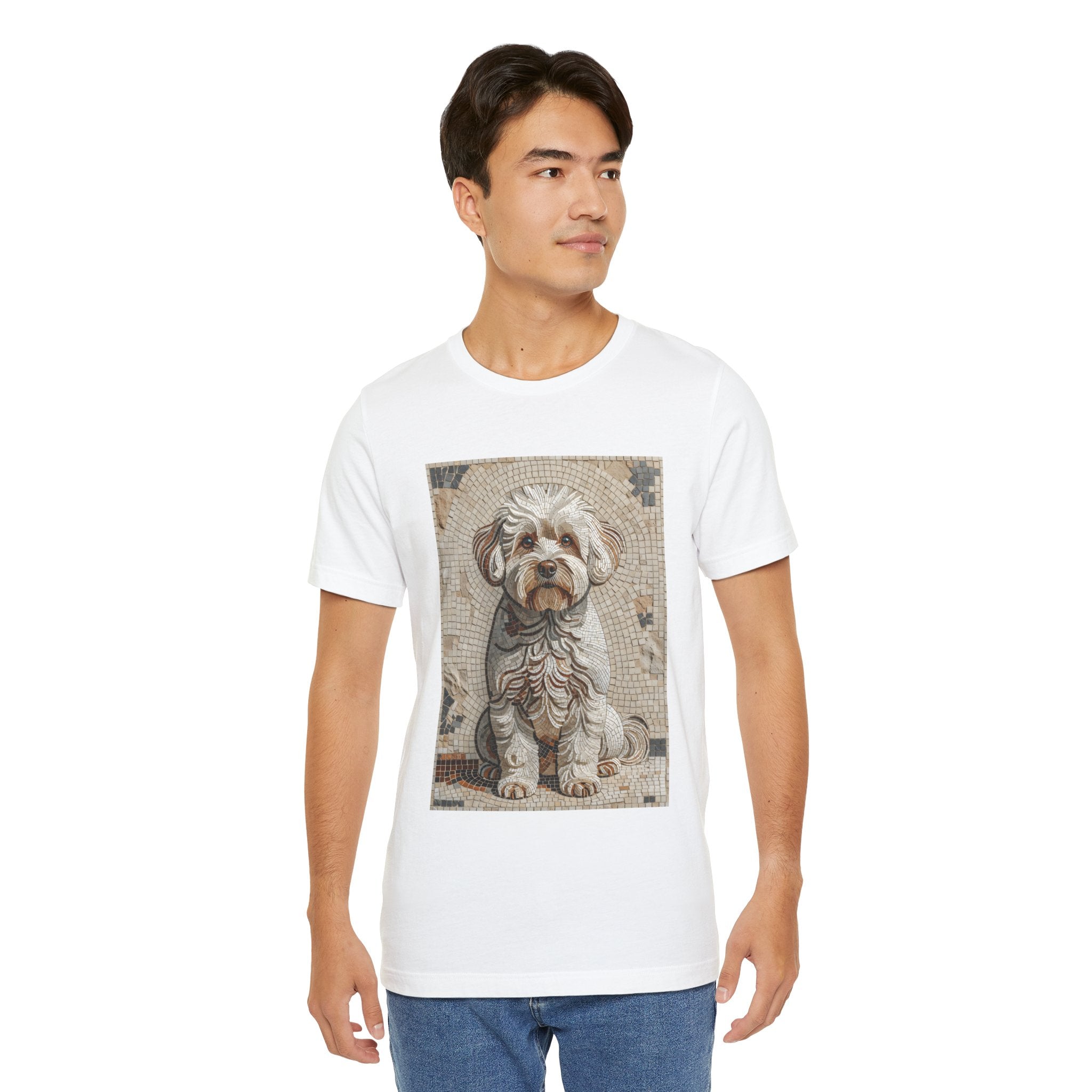 Bichon Frise T Shirt | Living Work of Art Collection | Mosaic Style