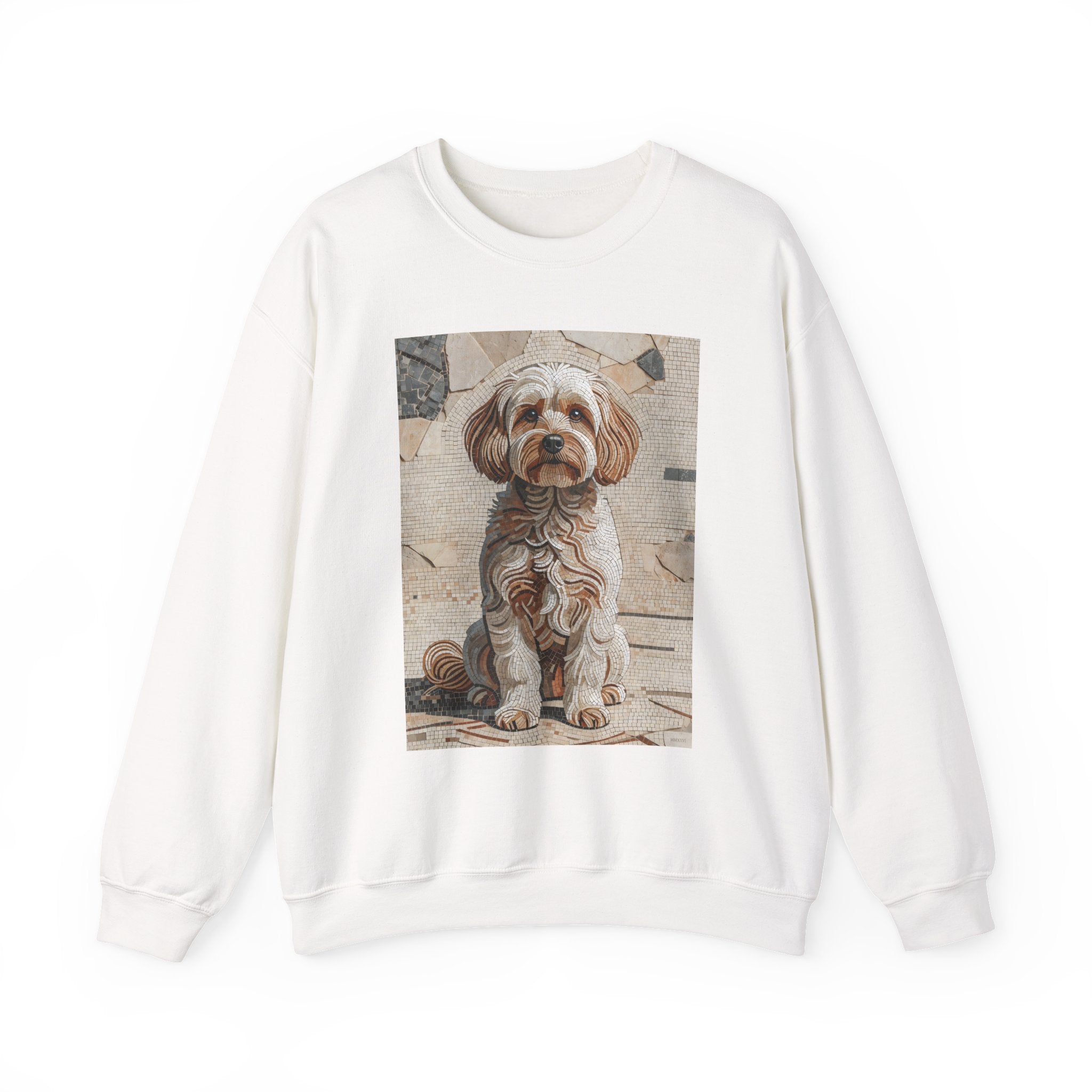 Maltipoo Sweatshirt | Living Work of Art Collection | Mosaic Style
