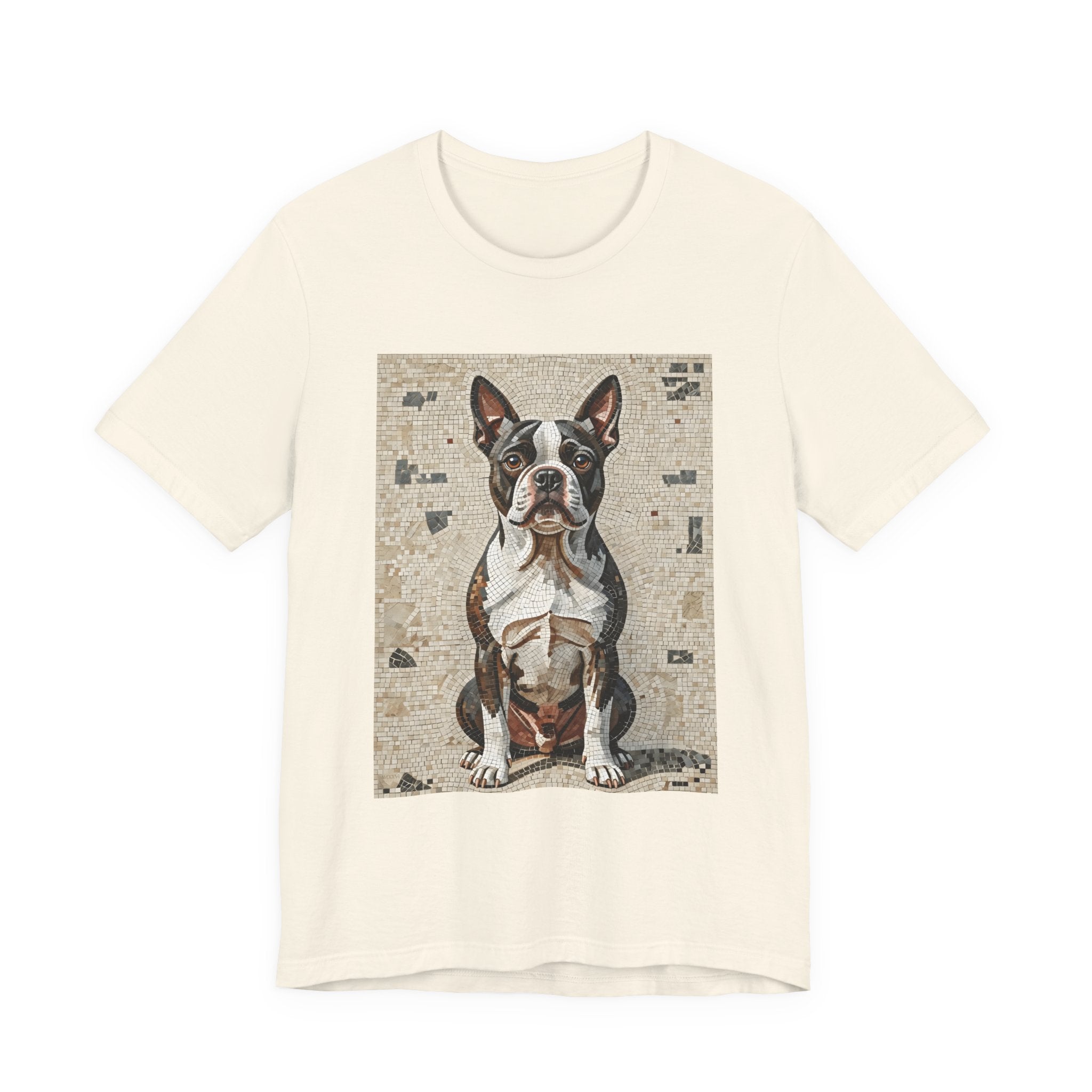 Boston Terrier T Shirt | Living Work of Art Collection | Mosaic Style