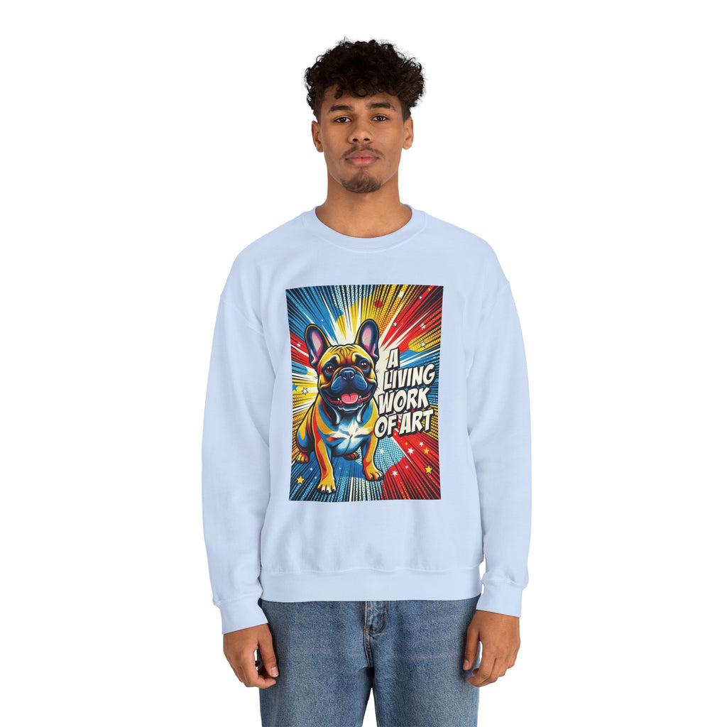 French Bulldog Sweatshirt | Living Work of Art Collection | Pop Art