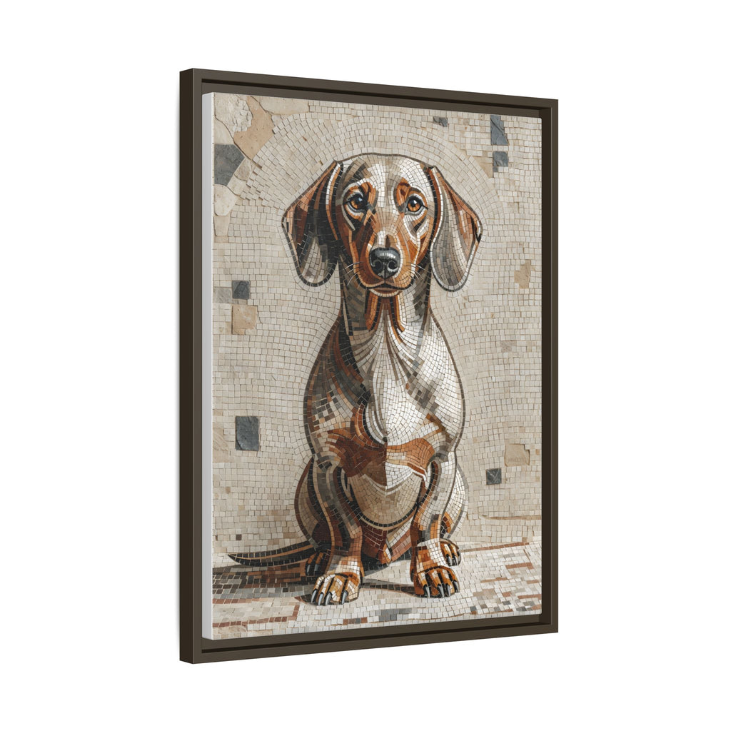 Dachshund Canvas Wall Art | Living Work of Art Collection | Mosaic Style Print