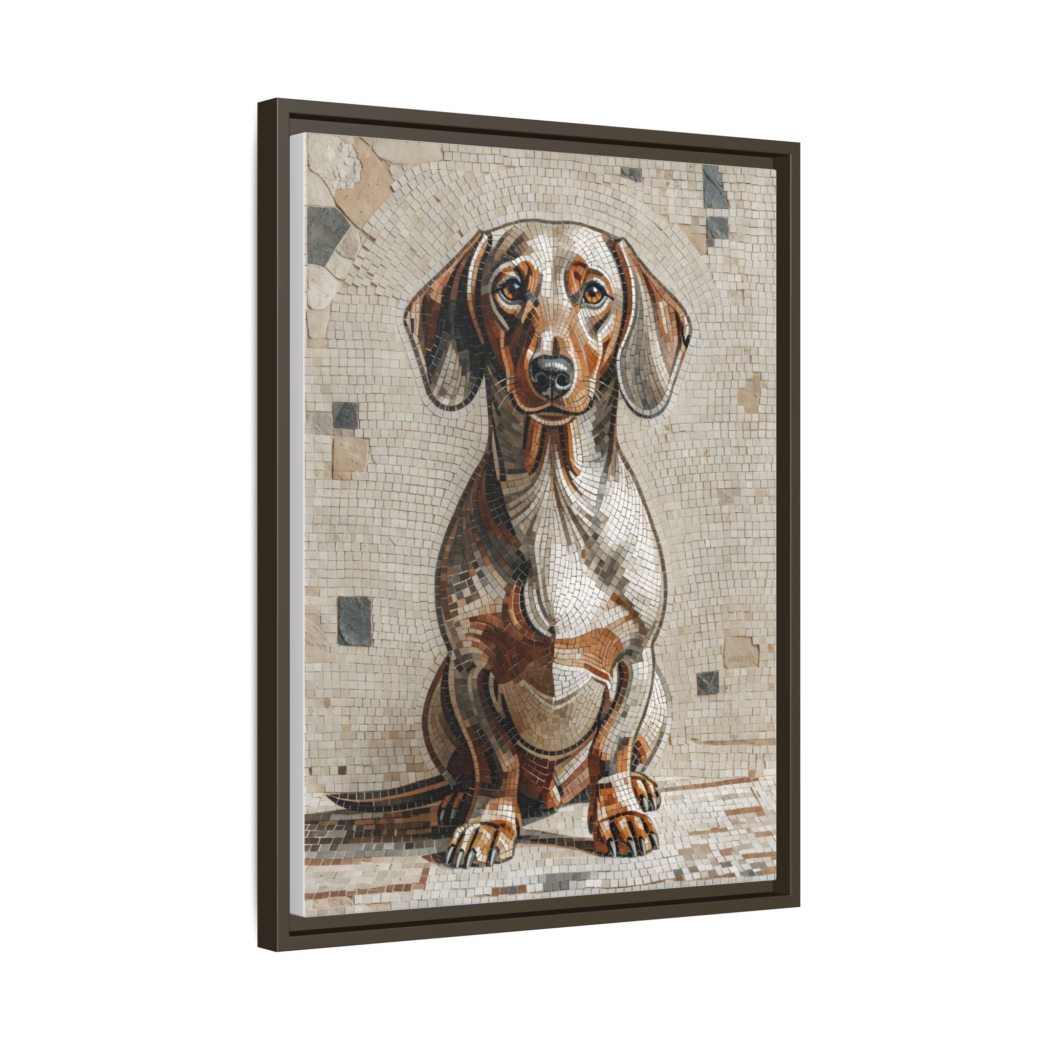 Dachshund Canvas Wall Art | Living Work of Art Collection | Mosaic Style Print