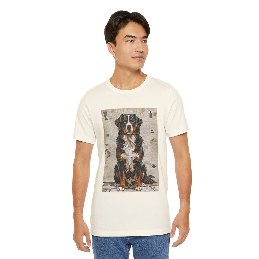Bernese Mountain Dog T Shirt | Living Work of Art Collection | Mosaic Style
