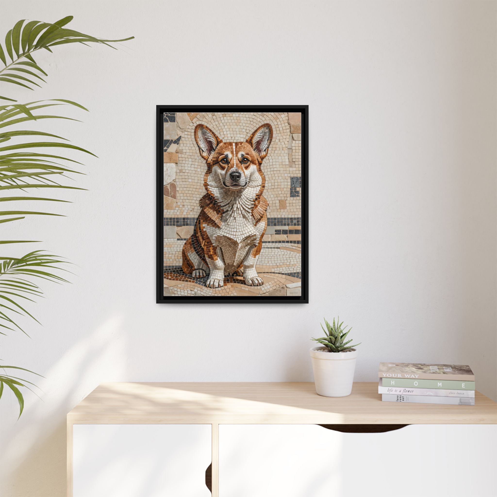 Copy of Bulldog Canvas Wall Art | Living Work of Art Collection | Mosaic Style Print
