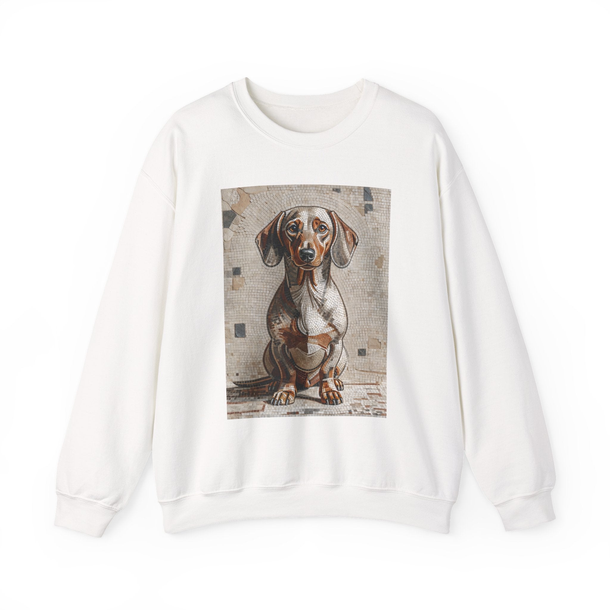 Dachshund Sweatshirt | Living Work of Art Collection | Mosaic Style