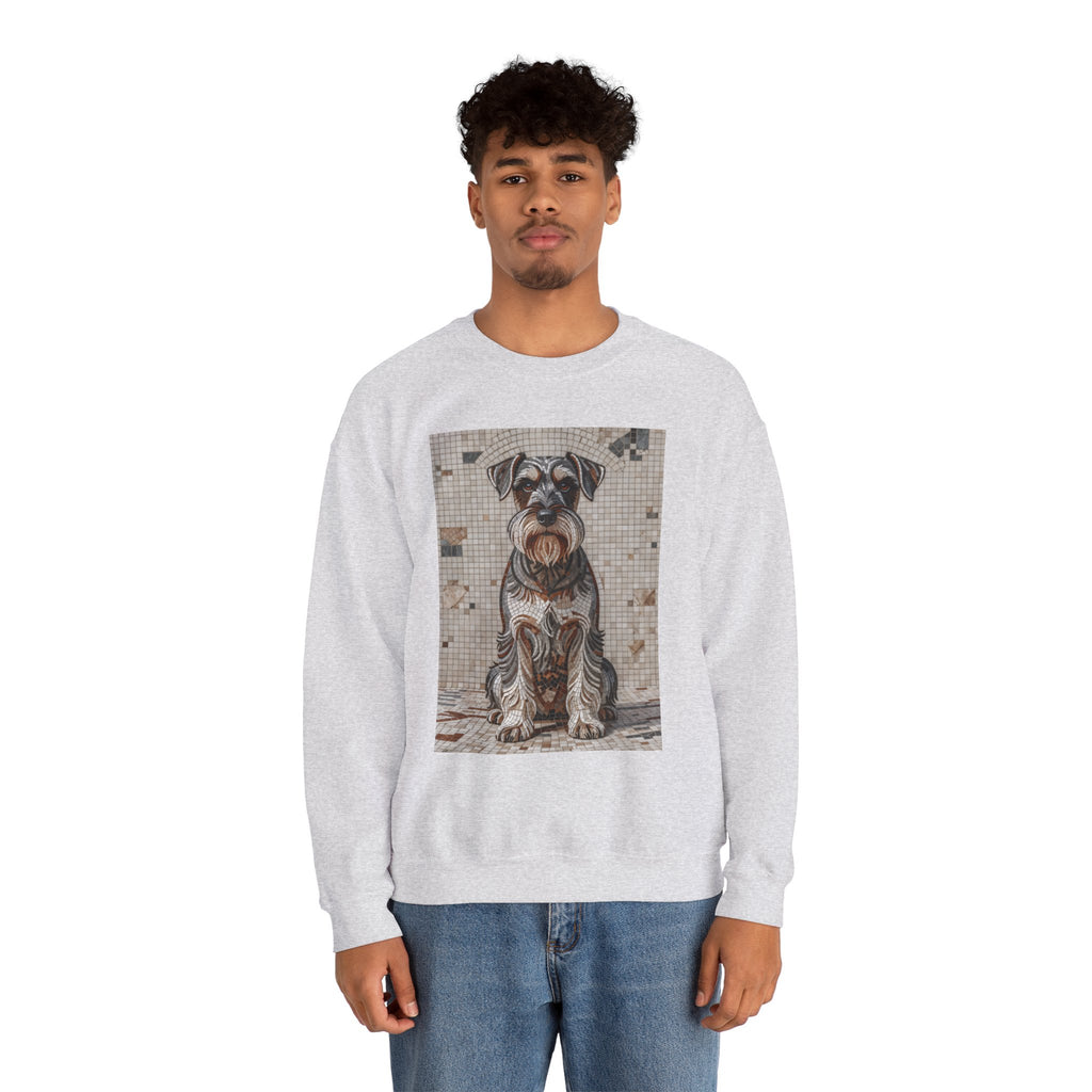 Schnauzer Sweatshirt | Living Work of Art Collection | Mosaic Style