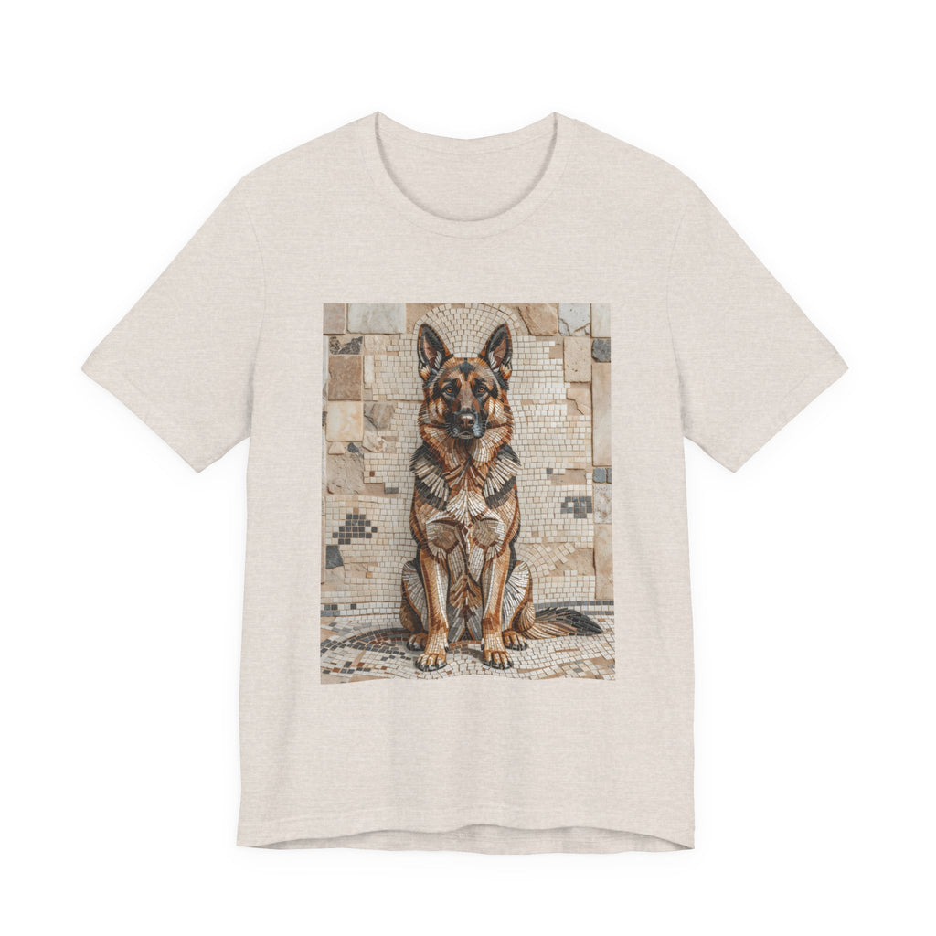 German Shepherd T Shirt | Living Work of Art Collection | Mosaic Style