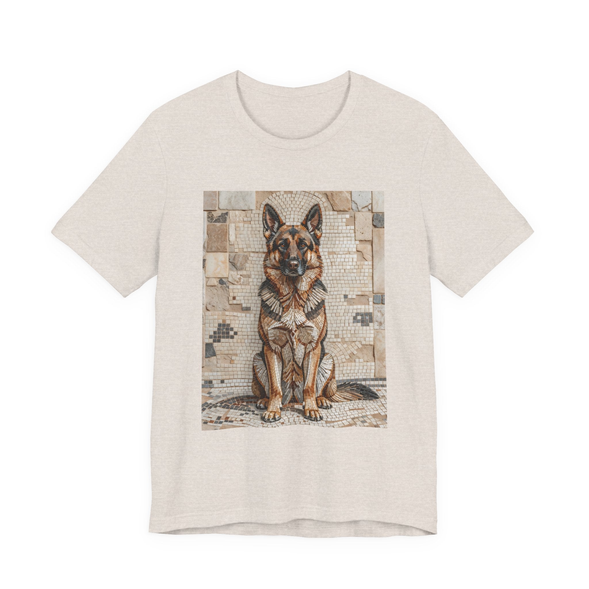 German Shepherd T Shirt | Living Work of Art Collection | Mosaic Style