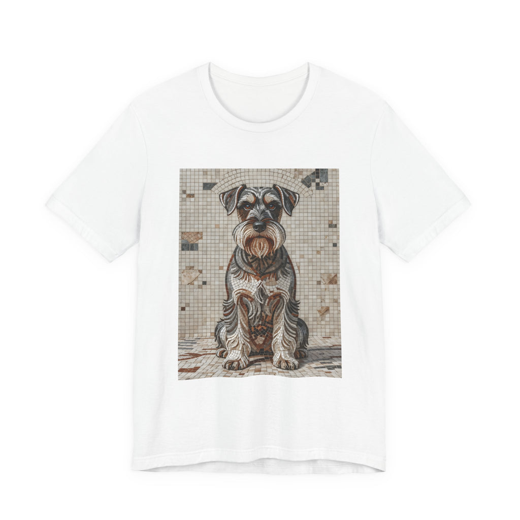 Schnauzer T Shirt | Living Work of Art Collection | Mosaic Style
