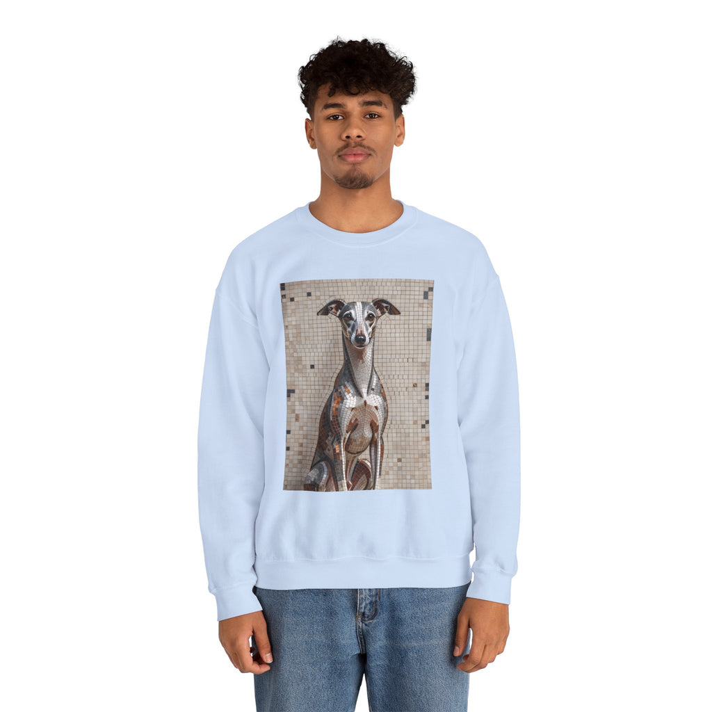 Whippet Sweatshirt | Living Work of Art Collection | Mosaic Style