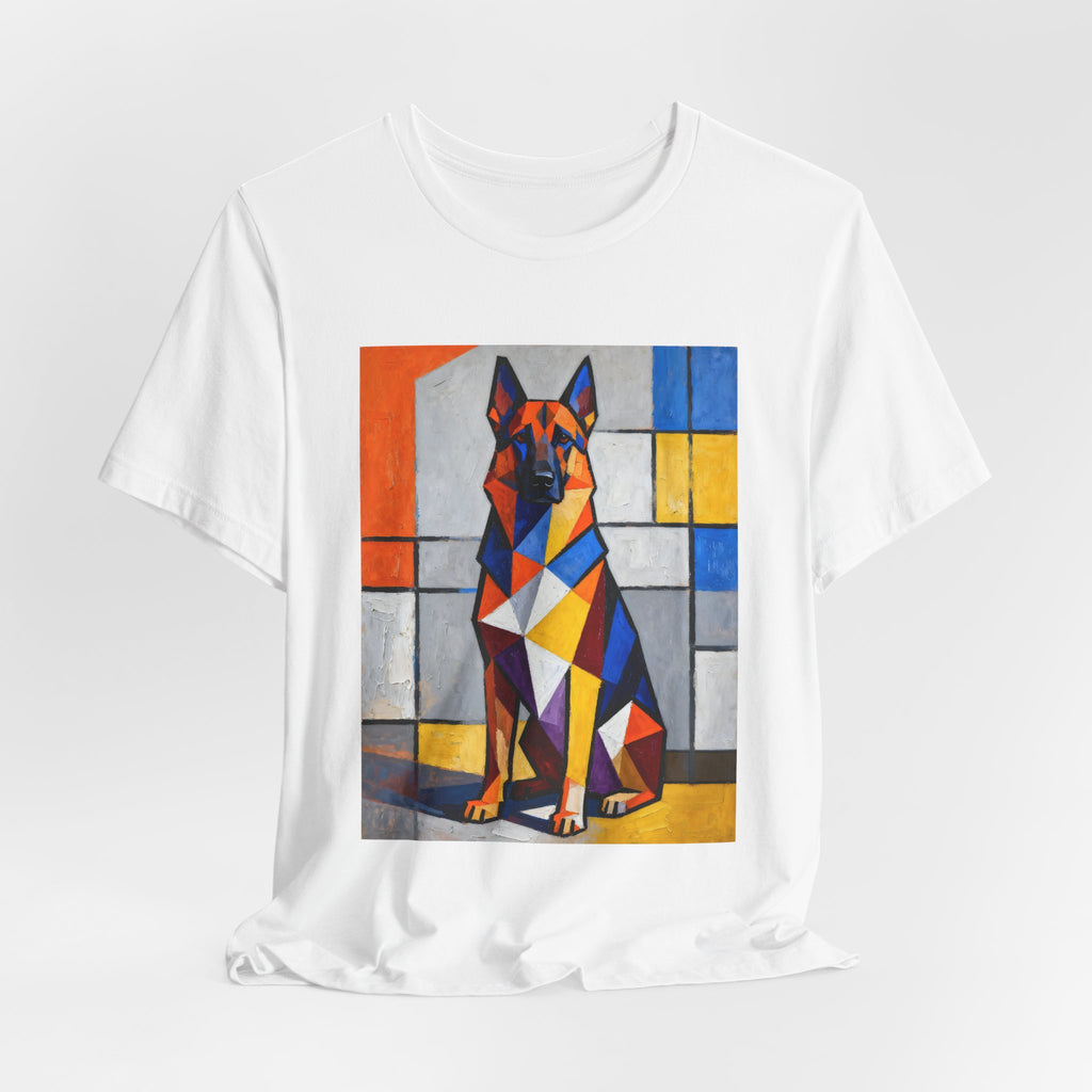 German Shepherd T Shirt | Living Work of Art Collection | Cubist Style
