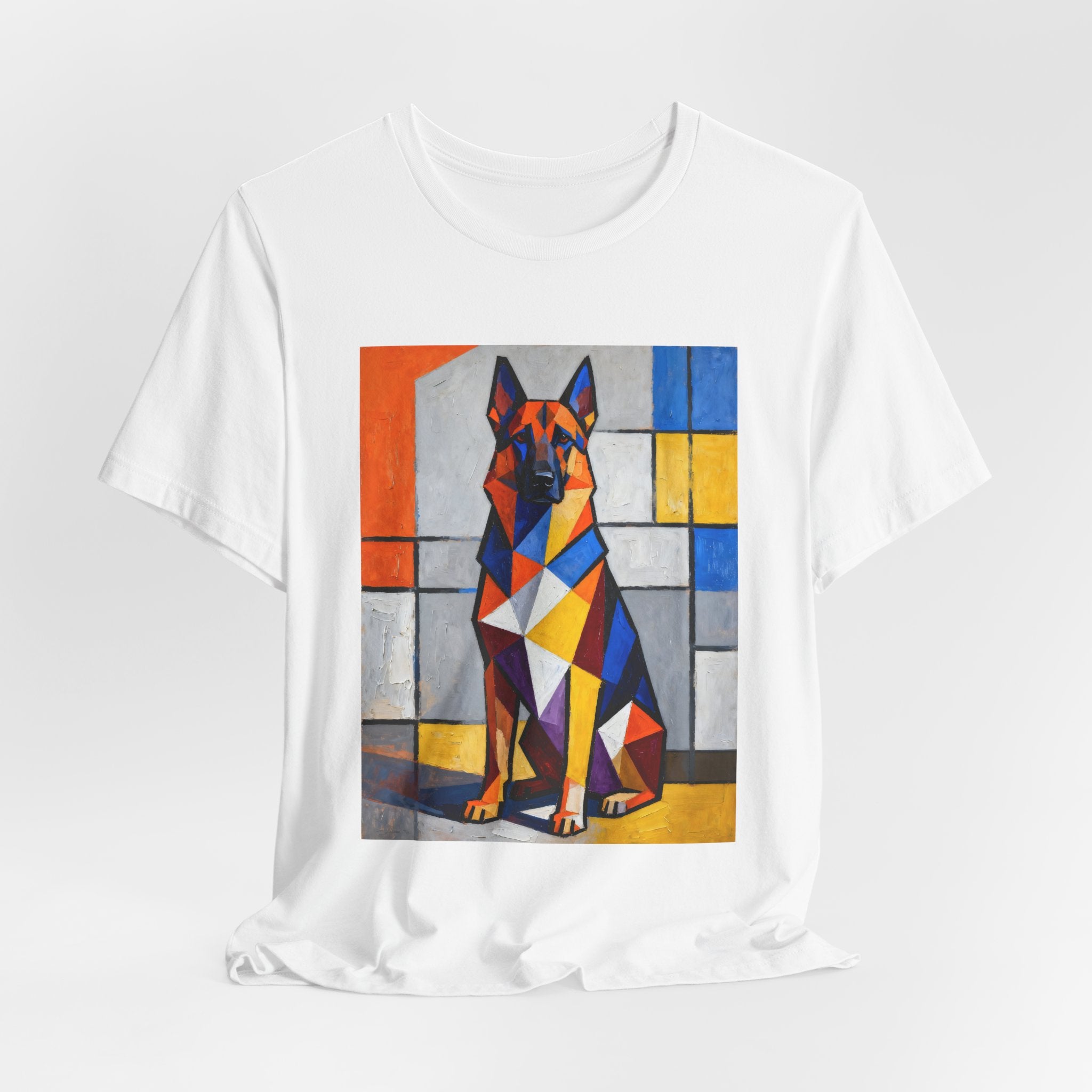 German Shepherd T Shirt | Living Work of Art Collection | Cubist Style