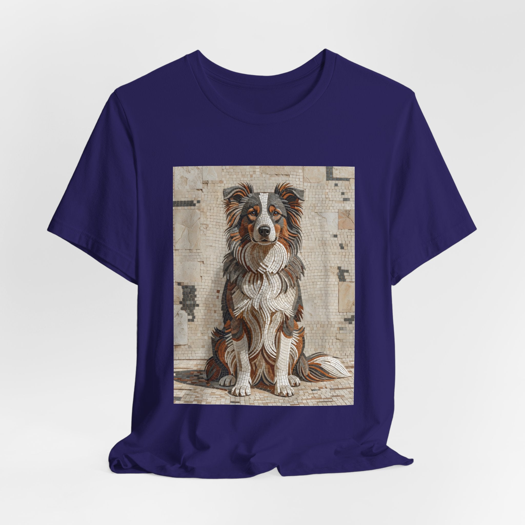 Border Collie T Shirt | Living Work of Art Collection | Mosaic Style