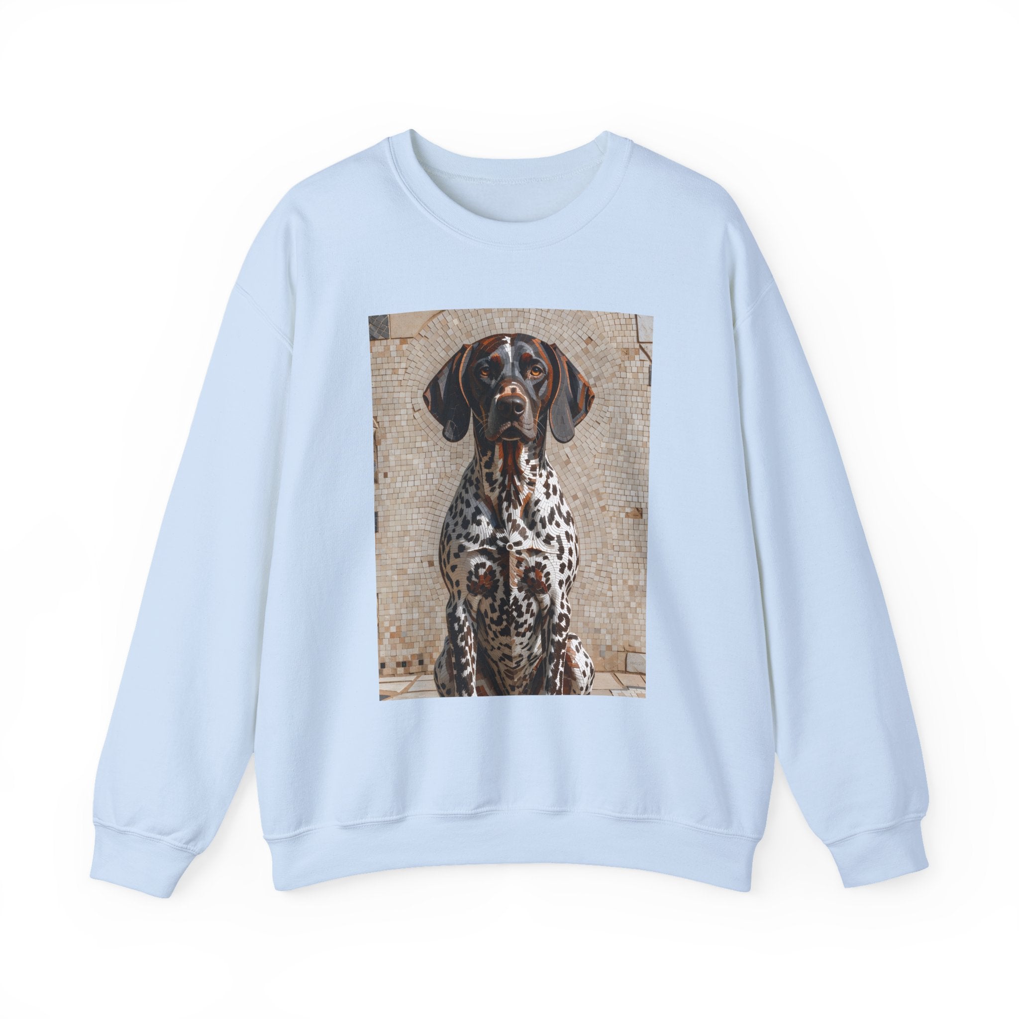 German Shorthaired Pointer Sweatshirt | Living Work of Art Collection | Mosaic Style