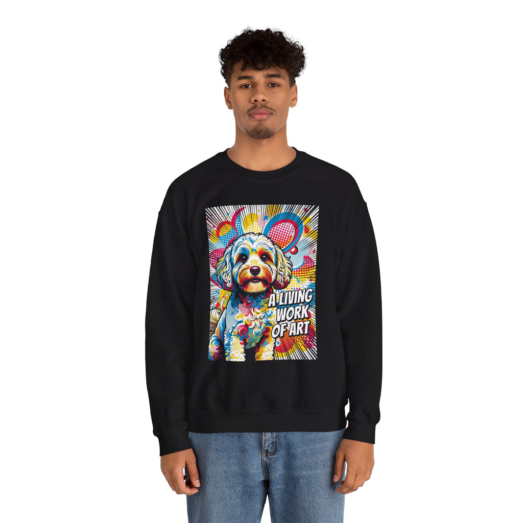 Cavapoo Sweatshirt | Living Work of Art Collection | Pop Art
