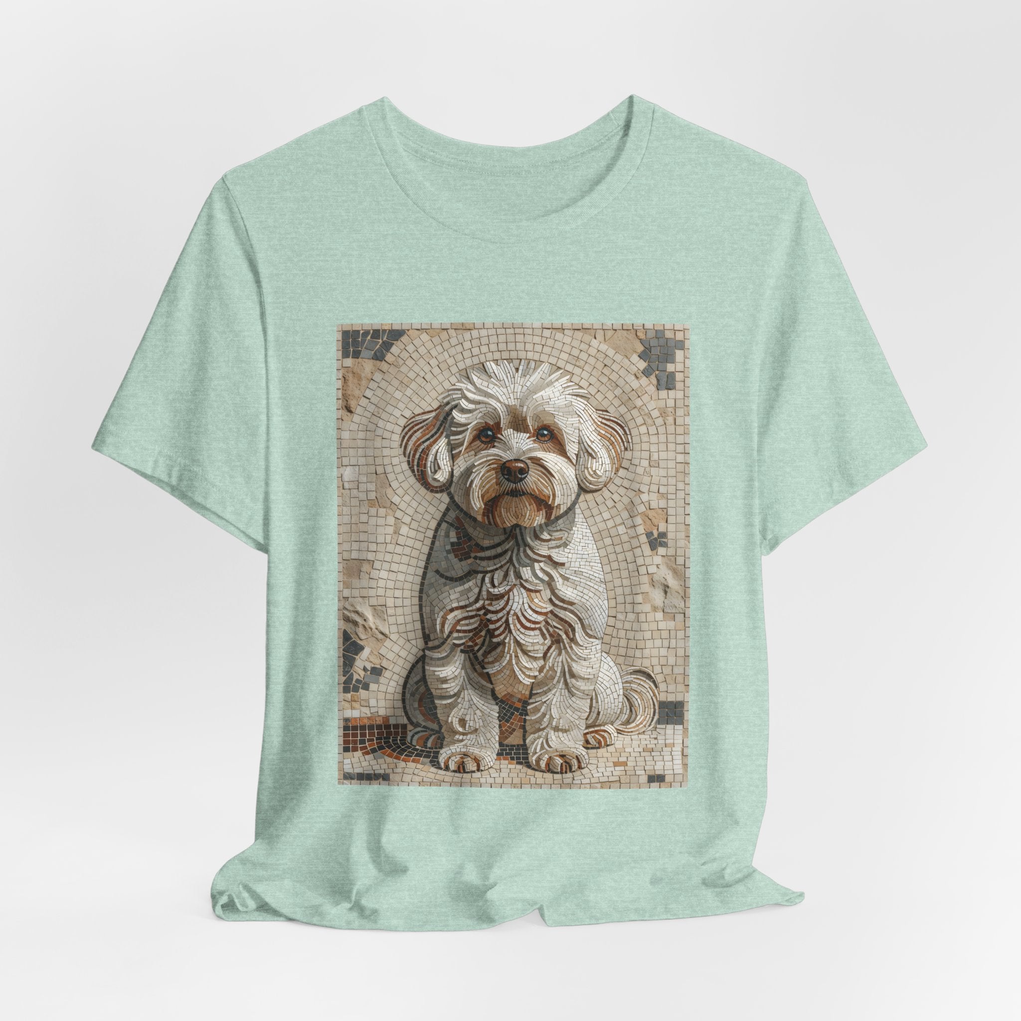 Bichon Frise T Shirt | Living Work of Art Collection | Mosaic Style