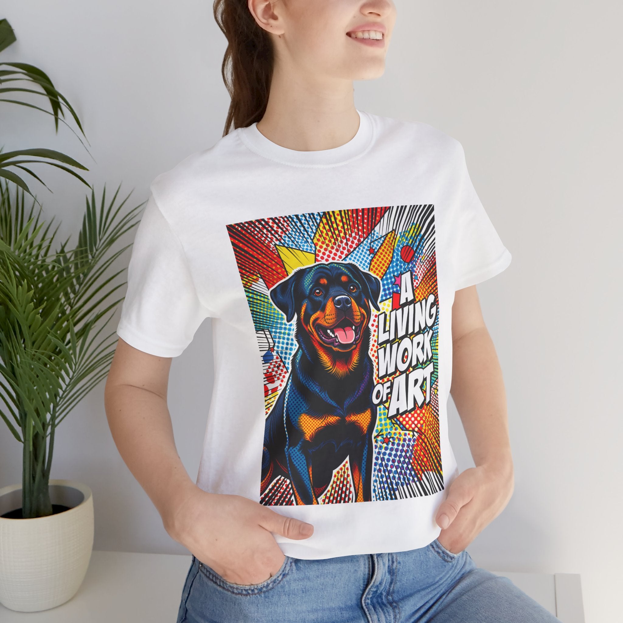 Rottweiler T Shirt | Living Work of Art Collection | Pop Art