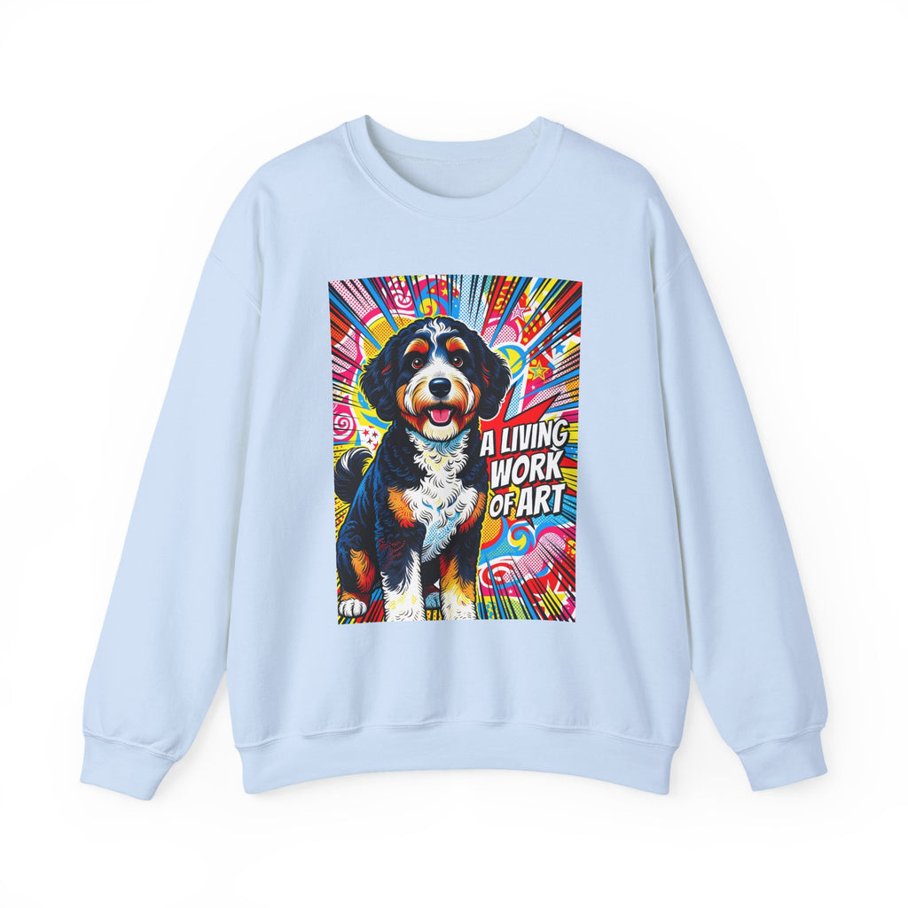 Bernedoodle Sweatshirt | Living Work of Art Collection | Pop Art
