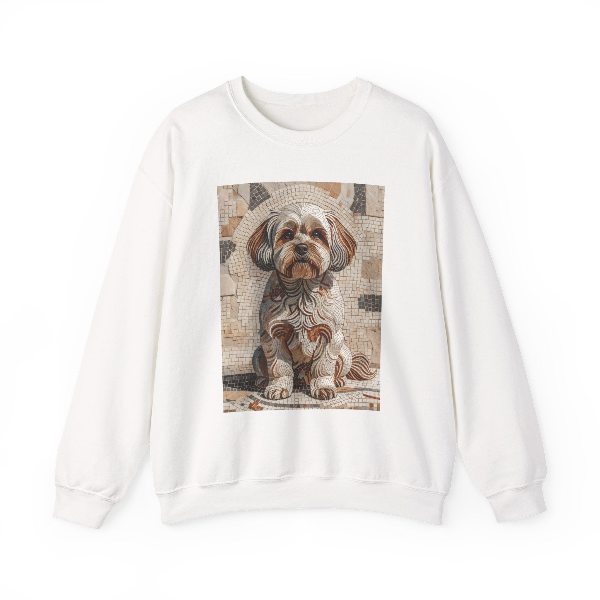 Shih-Poo Sweatshirt | Living Work of Art Collection | Mosaic Style