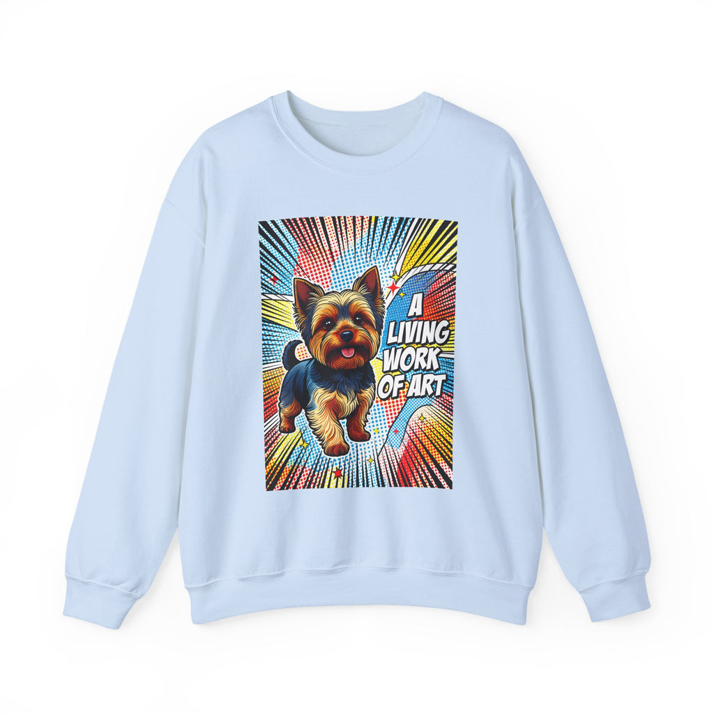 Yorkshire Terrier Sweatshirt | Living Work of Art Collection | Pop Art