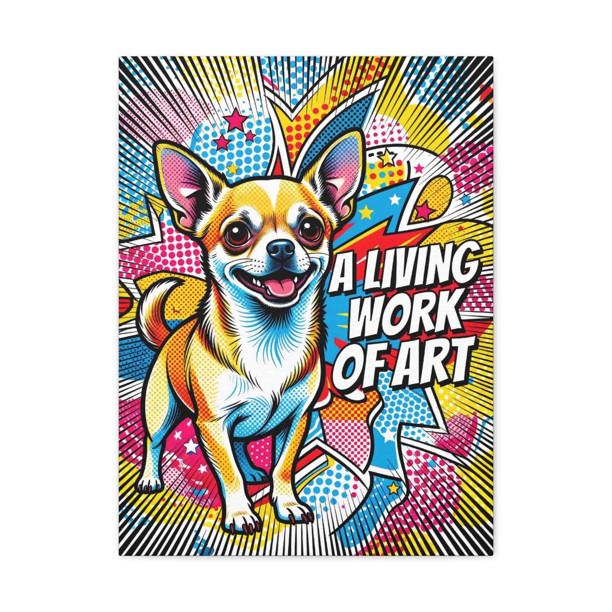 Chihuahua Canvas Wall Art | Living Work of Art Collection | Pop Art Print