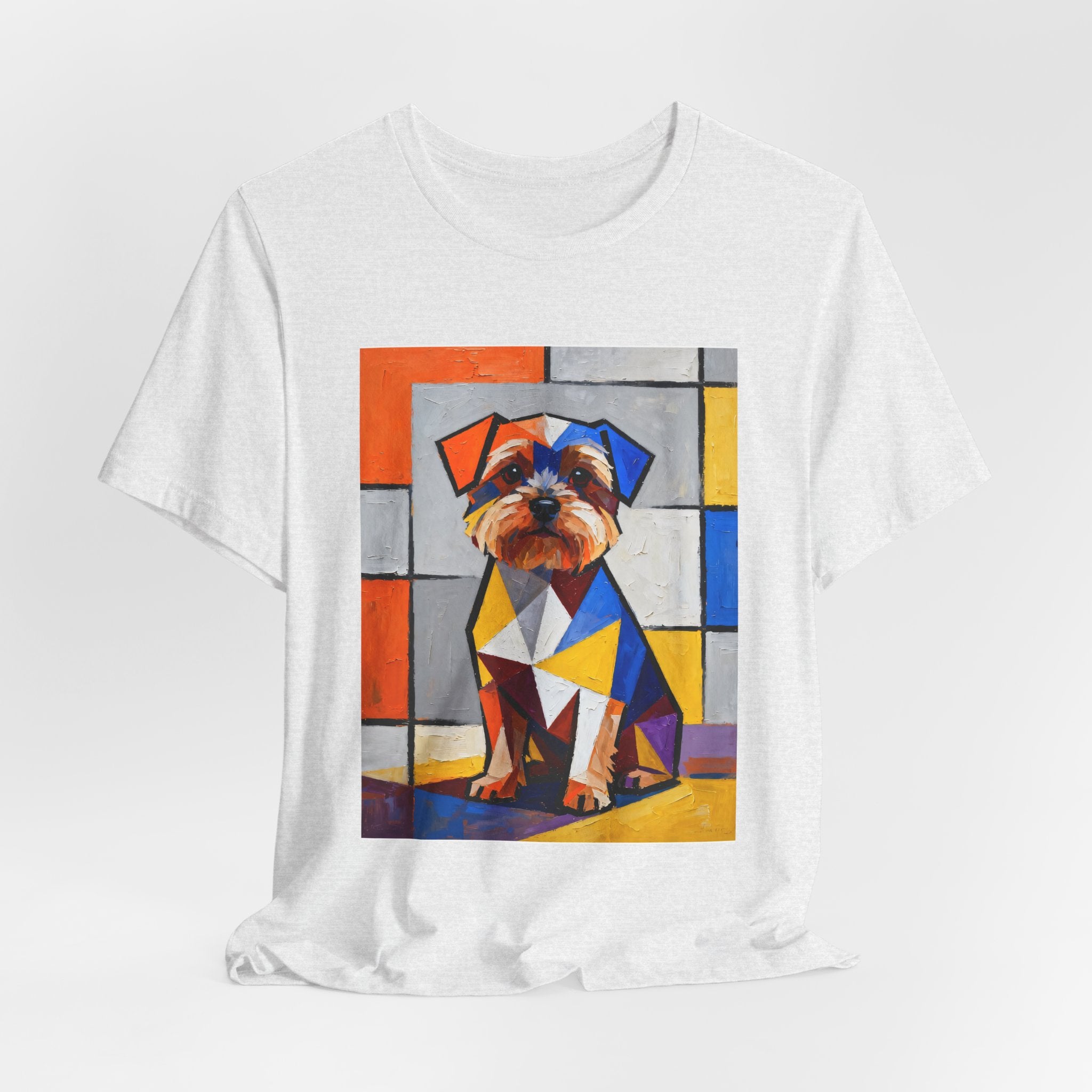 Yorkipoo T Shirt | Living Work of Art Collection | Cubist Style