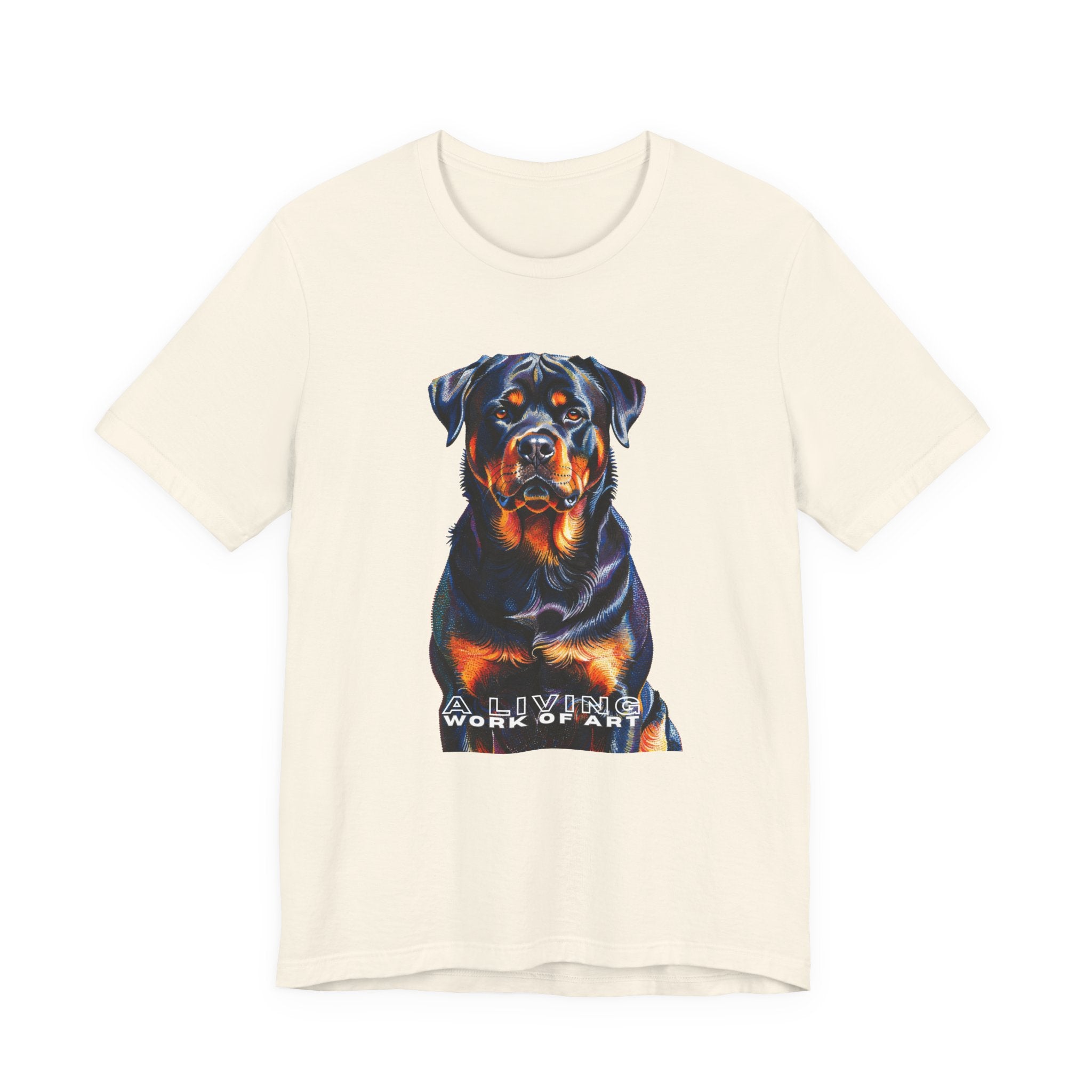 Rottweiler T Shirt | Living Work of Art Collection | Pointillism Style