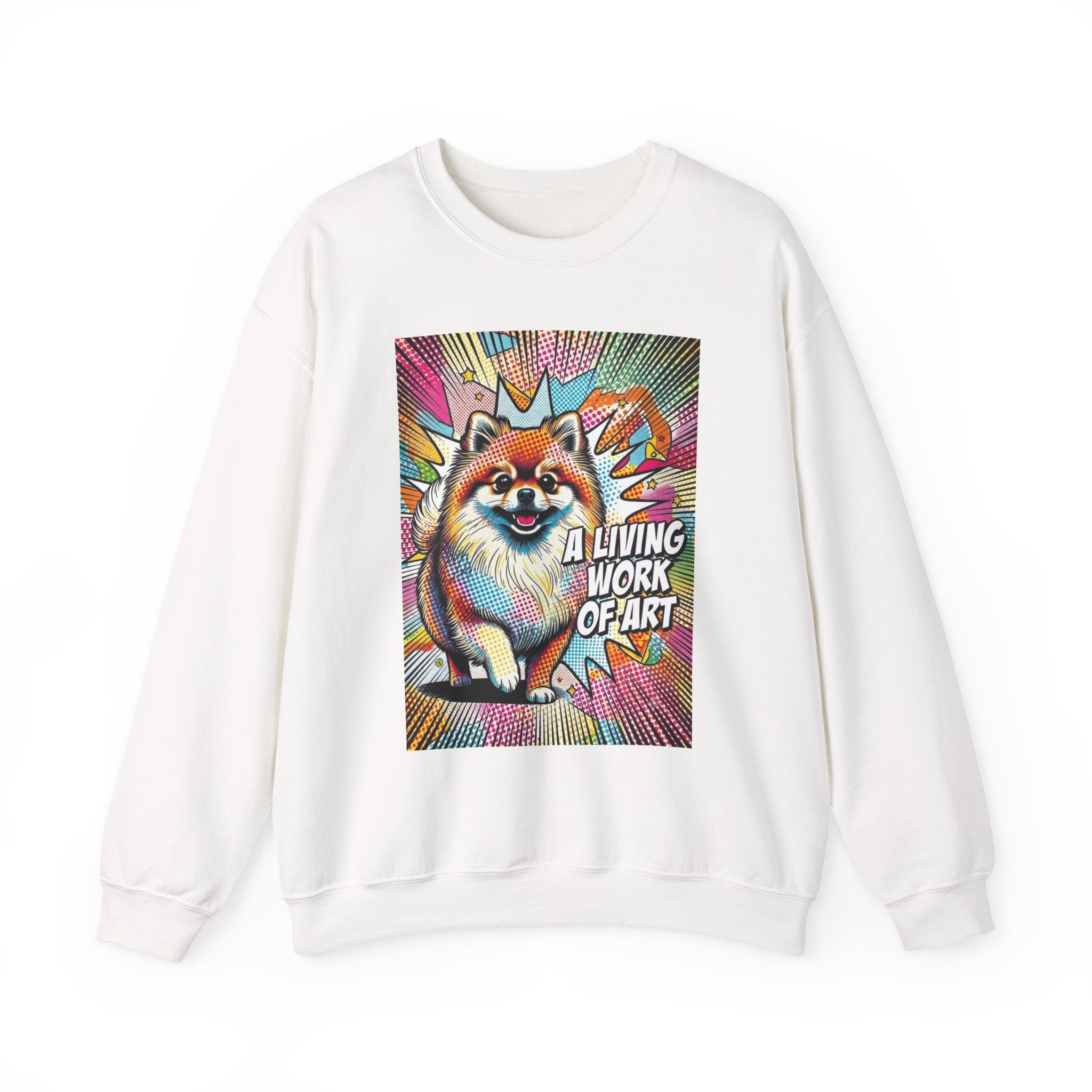 Pomeranian Sweatshirt | Living Work of Art Collection | Pop Art