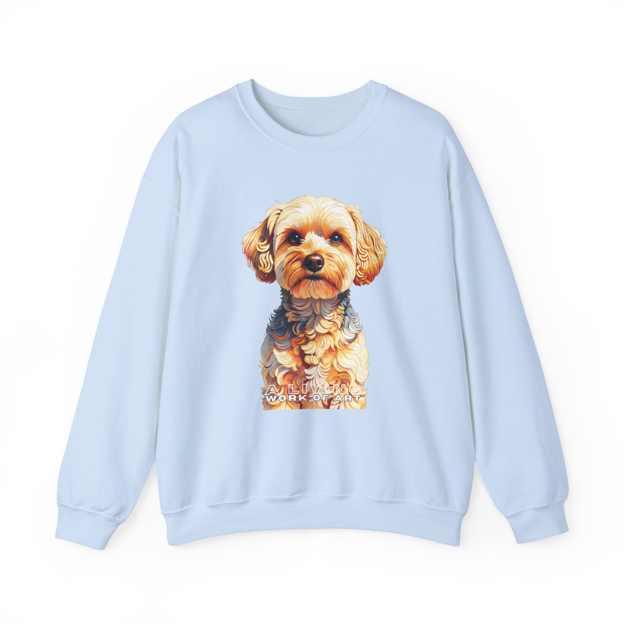 Yorkipoo Sweatshirt | Living Work of Art Collection | Pointillism Style