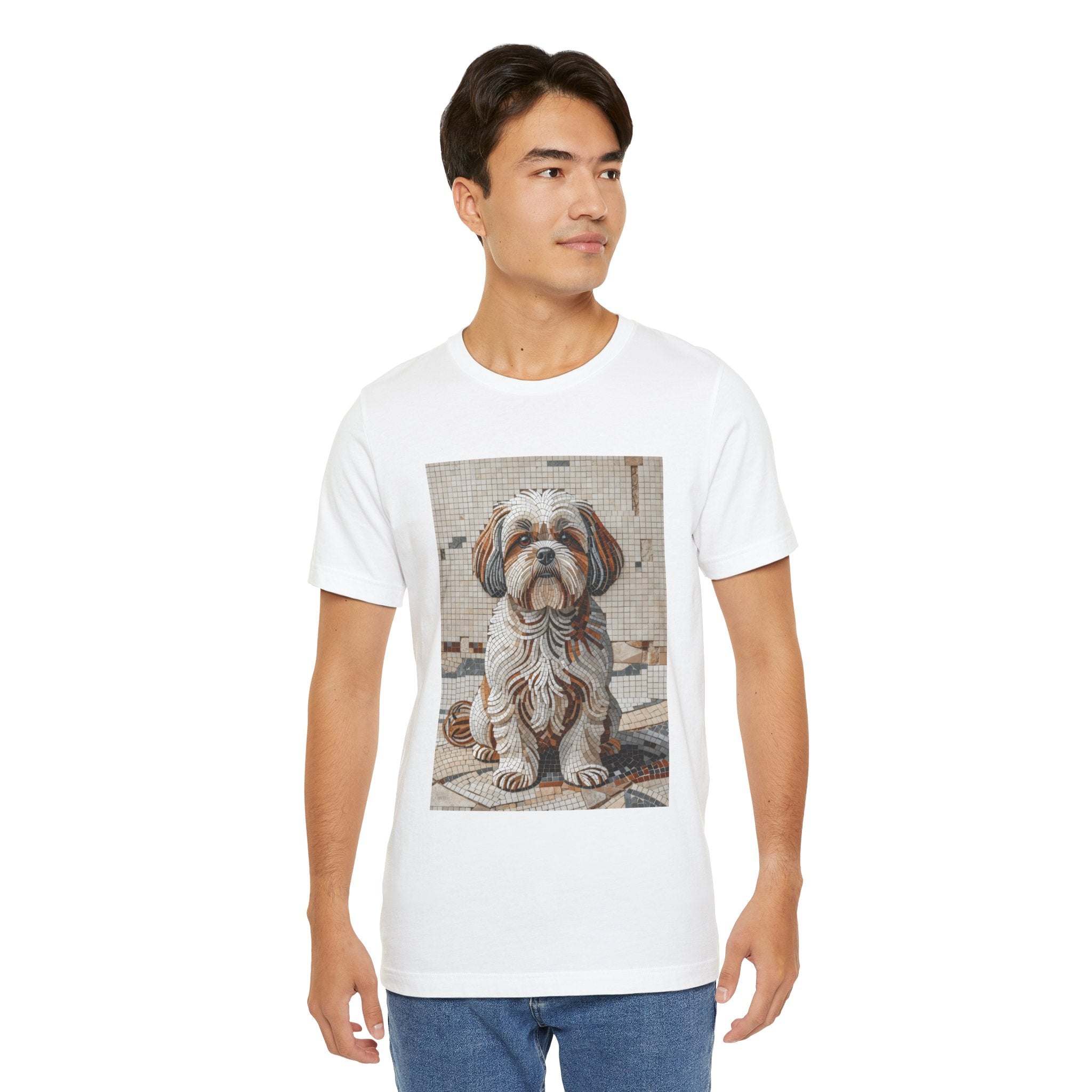 Shih Tzu T Shirt | Living Work of Art Collection | Mosaic Style