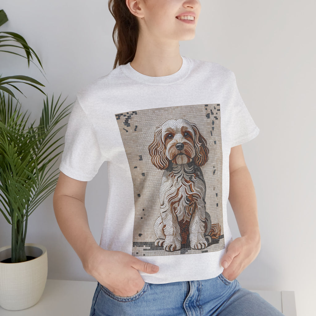 Cavapoo T Shirt | Living Work of Art Collection | Mosaic Style