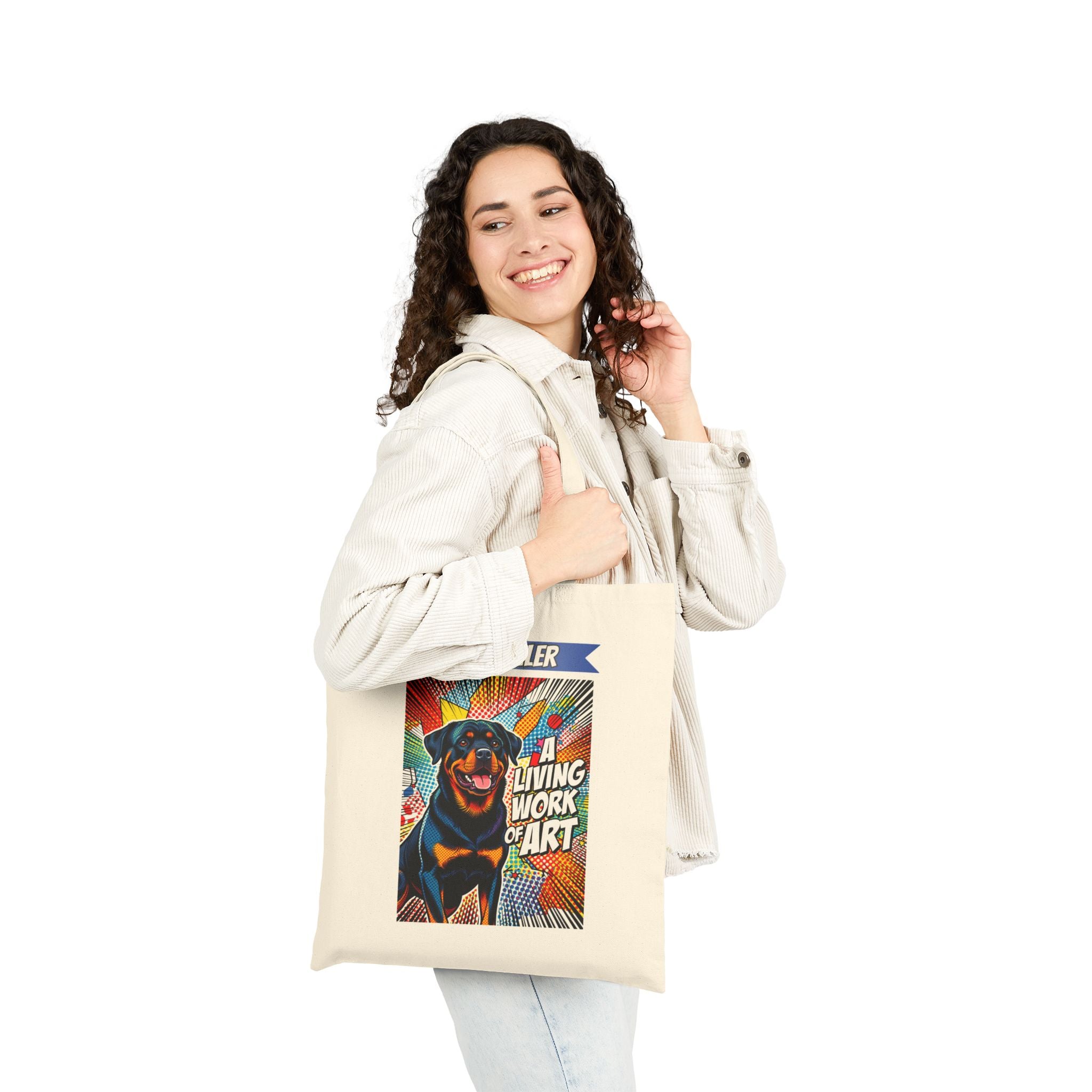 Rottweiler Tote Bag | Living Work of Art Collection | Pop Art